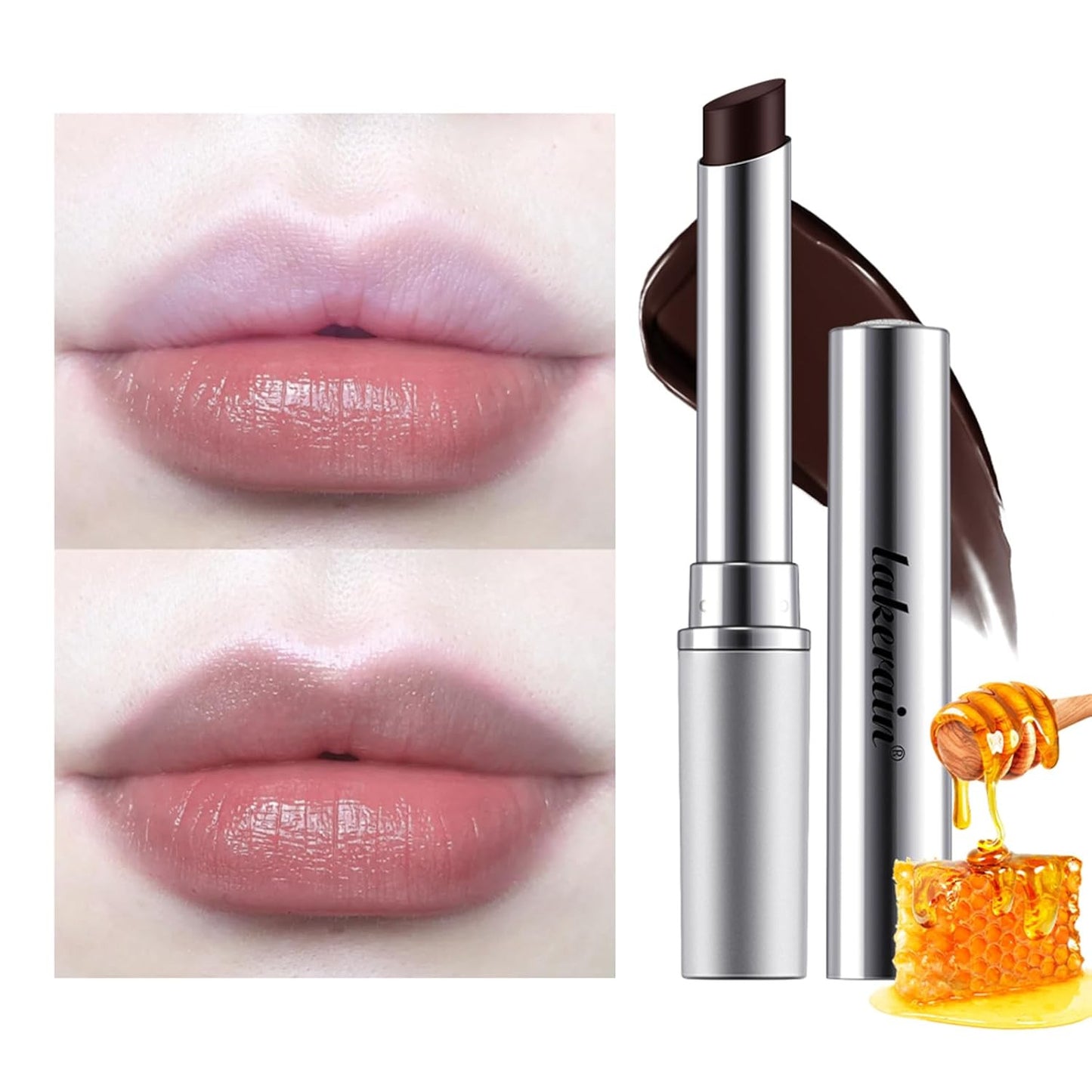 2PCS Honey Lipstick Tinted Lip Balm - Sheer Hydrating Lipstick for All Skin Tone