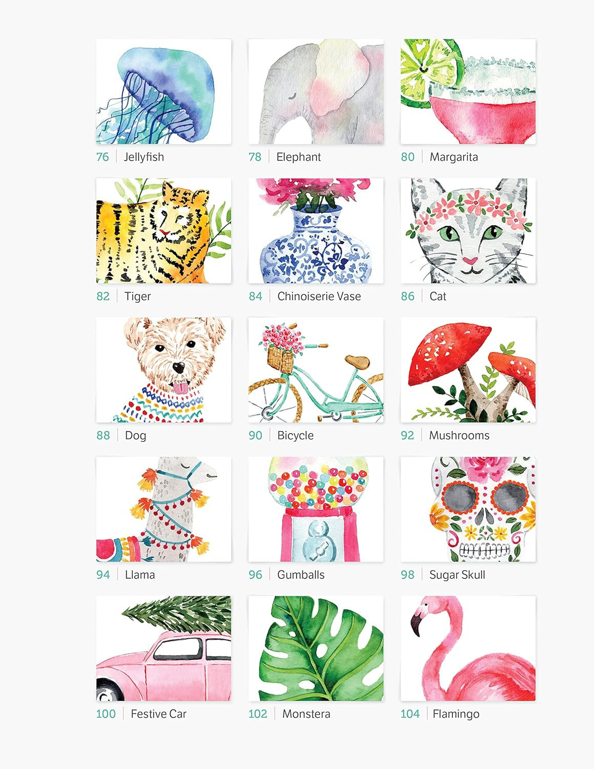 Watercolor the Easy Way: Step-By-Step Tutorials for 50 Beautiful Motifs Includin