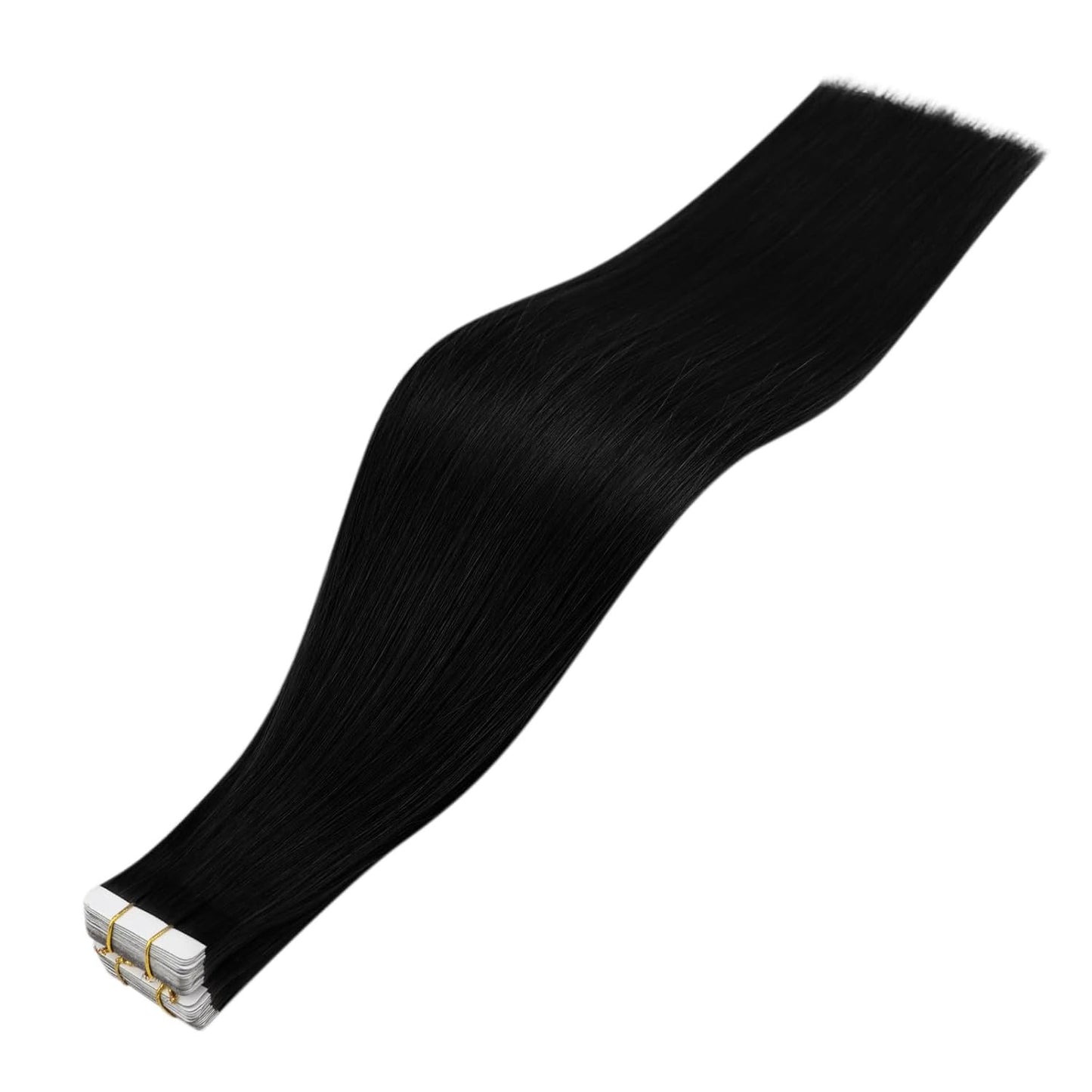 18Inch Black Virgin Tape in Hair Extensions Remy Tape in Human Hair Extensions C