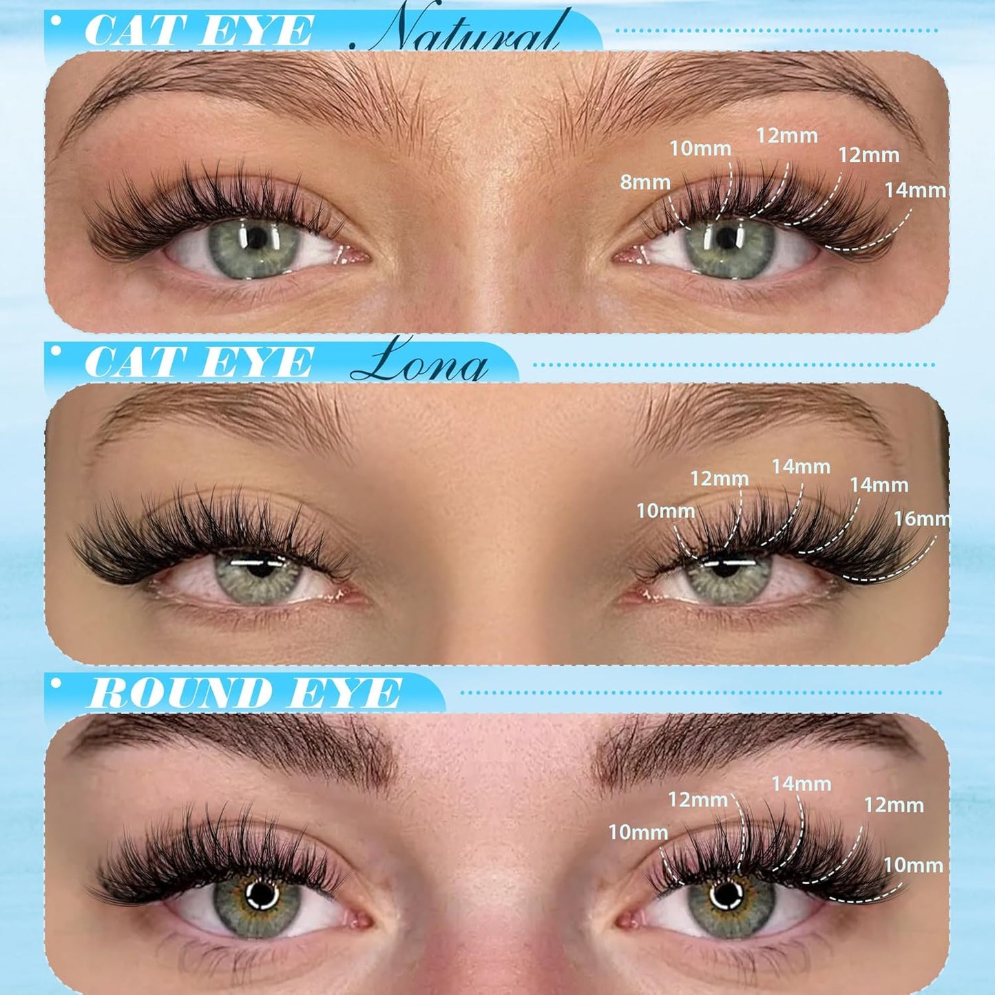 Wispy Lash Clusters Natural Cluster Eyelash Extensions 154Pcs Individual Lashes