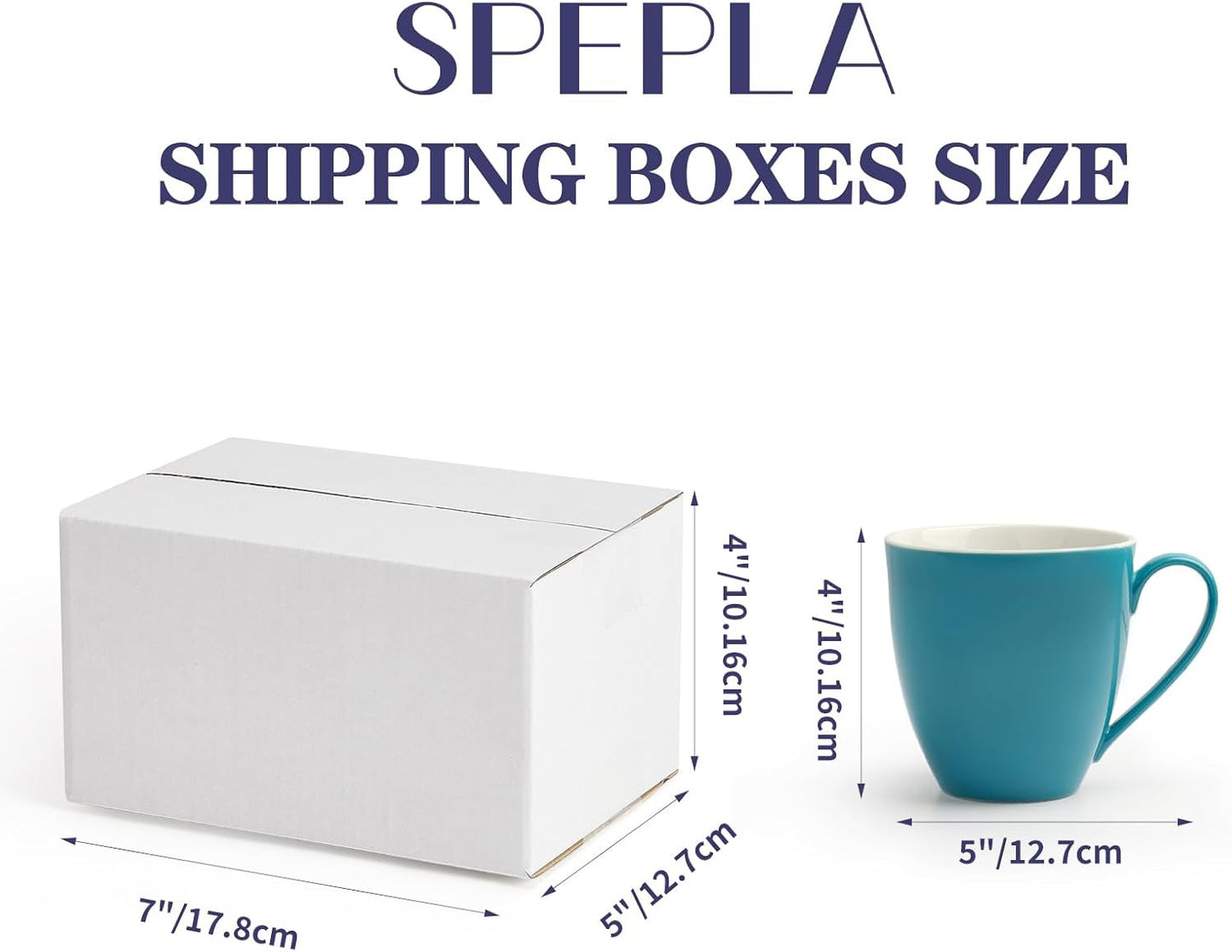 7X5X4 Shipping Boxes for Small Business,40 Pack White Corrugated Cardboard Box f