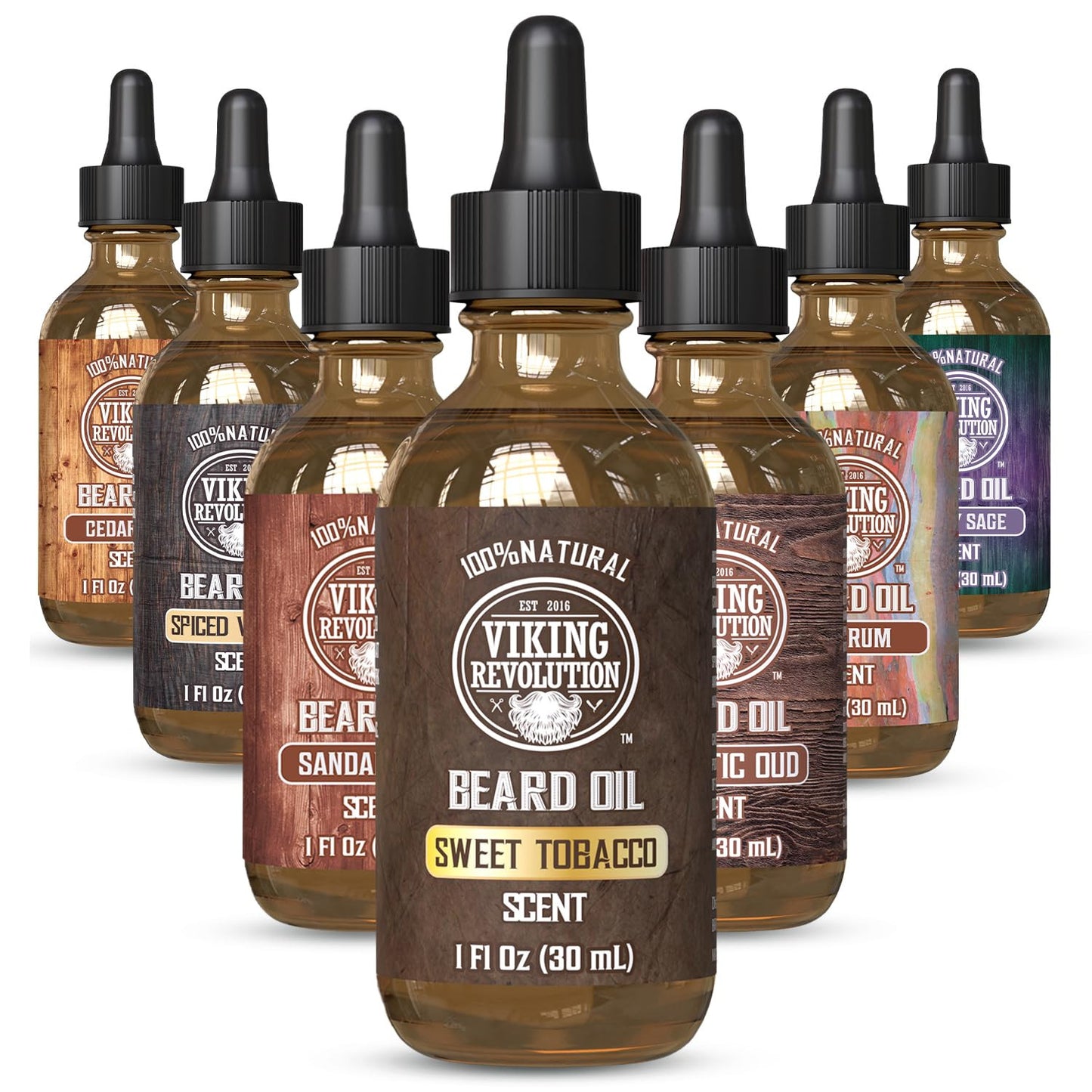 Sweet Tobacco Beard Oil for Men - Natural Mens Beard Oil with Argan Oil and Jojo