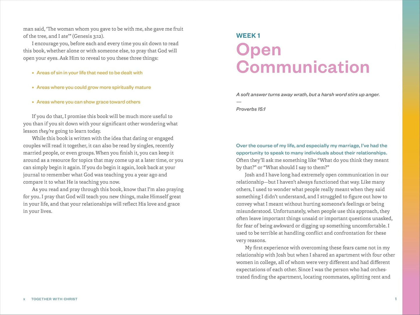 Together with Christ: a Dating Couples Devotional: 52 Devotions and Bible Studie