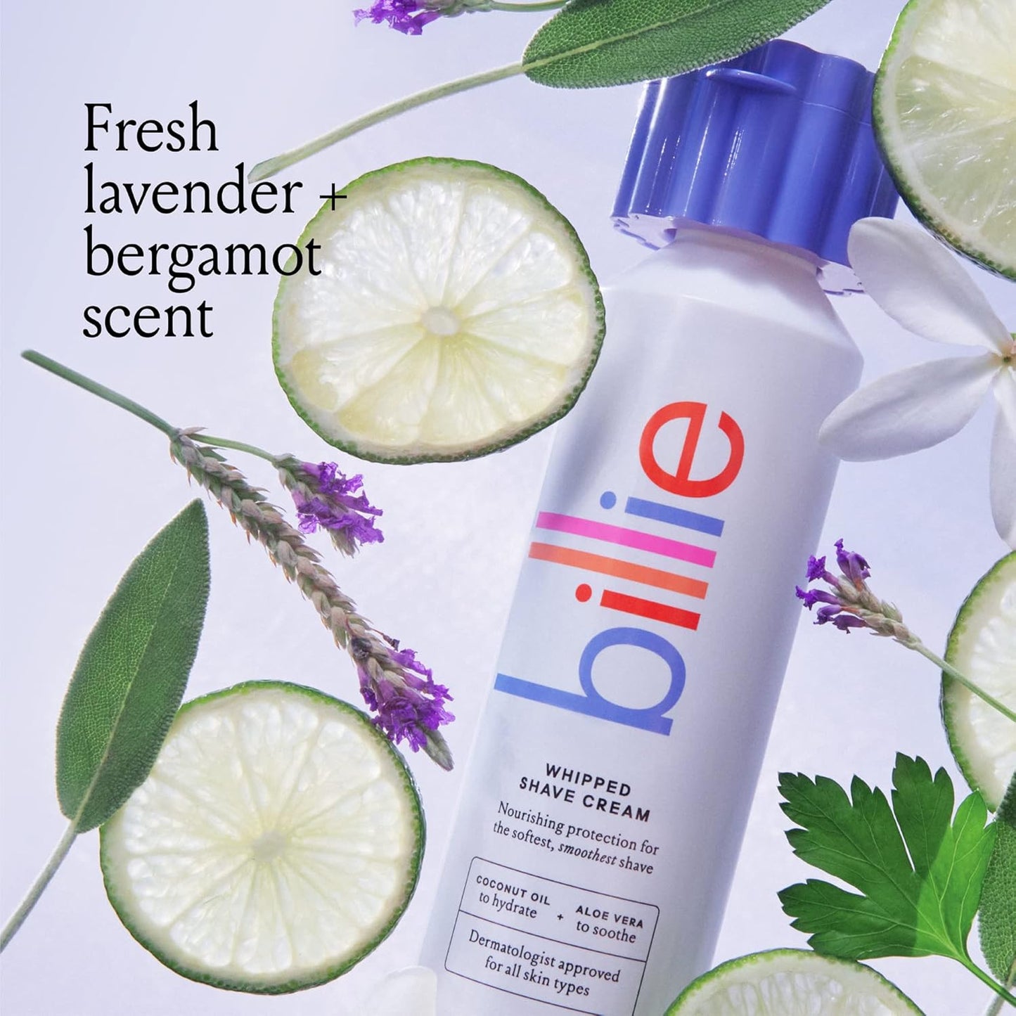 Whipped Shave Cream - Lavender & Bergamot Scent - 6.5 Fl Oz