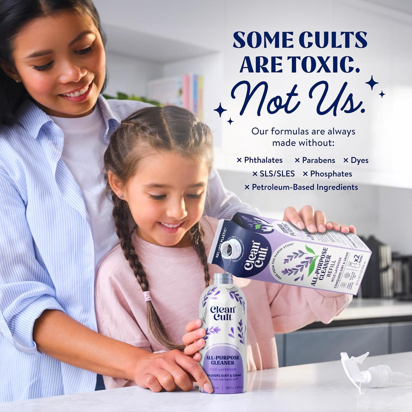 - Wild Lavender - All Purpose Cleaner - Refillable Aluminum Bottle - Cleaner Spr