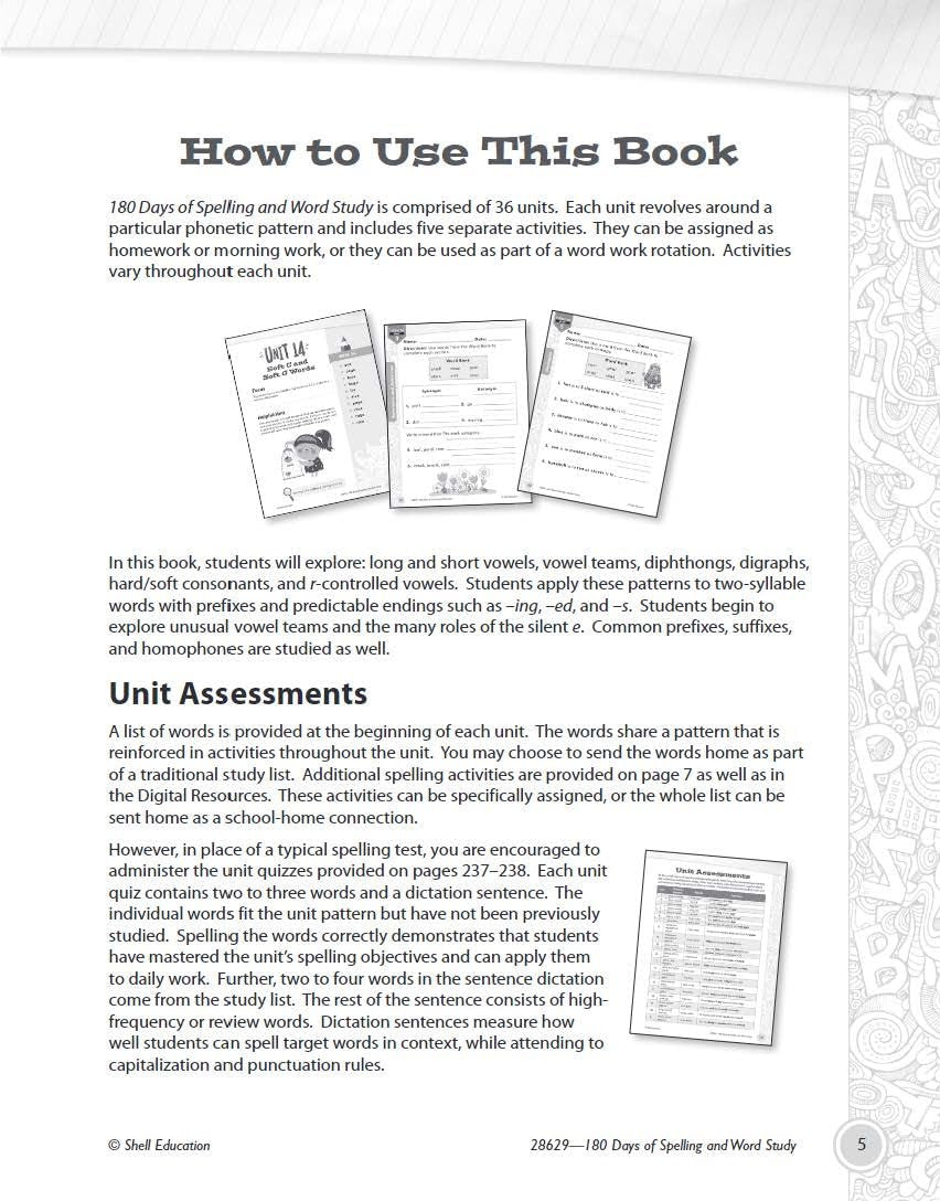 180 Days™: Reading, Vocabulary/Language for 1St Grade Practice Workbook for Clas
