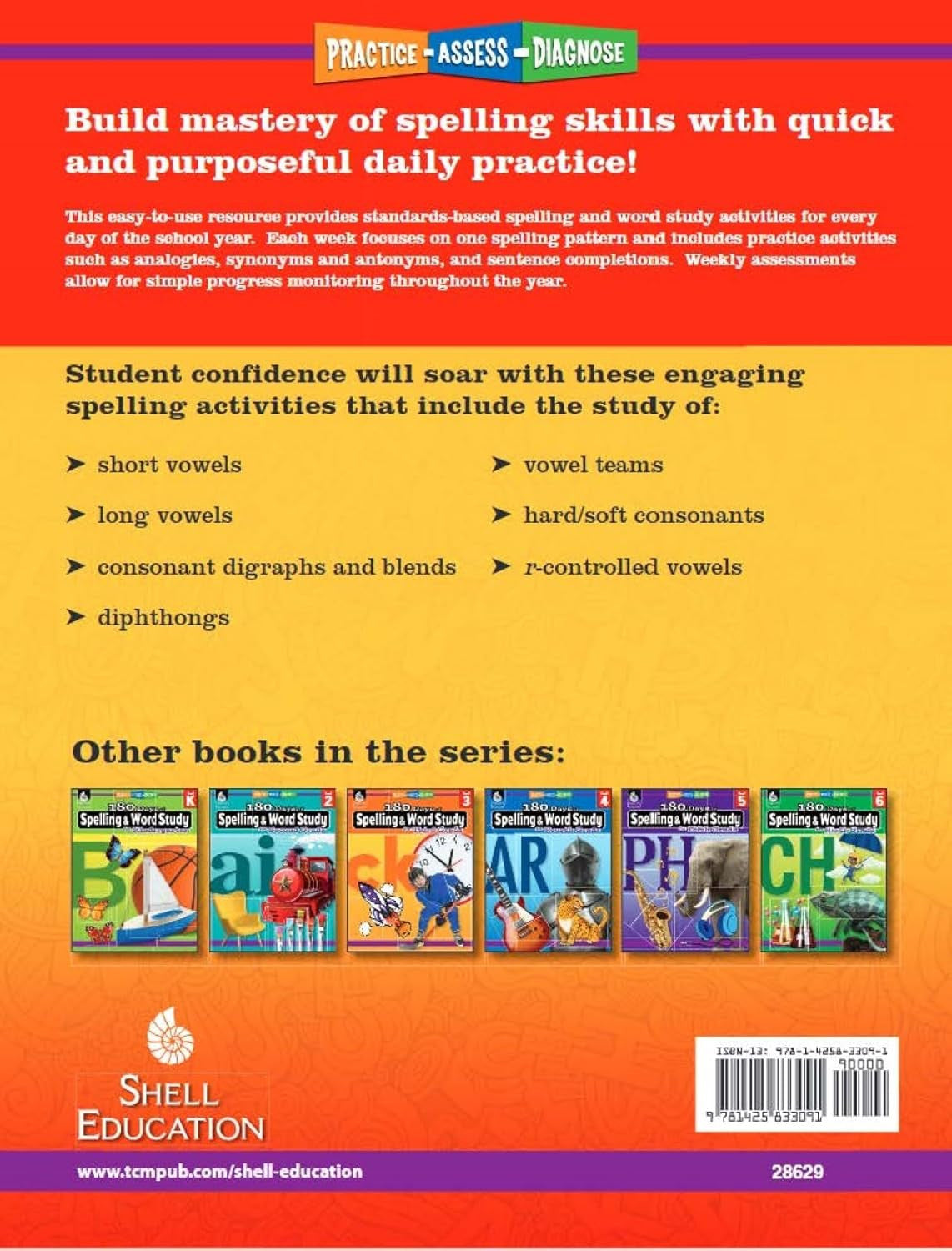 180 Days™: Reading, Vocabulary/Language for 1St Grade Practice Workbook for Clas