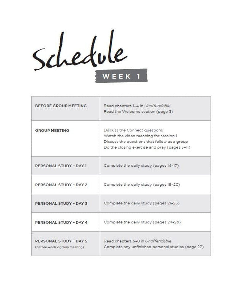 Unoffendable Bible Study Guide plus Streaming Video: How Just One Change Can Mak