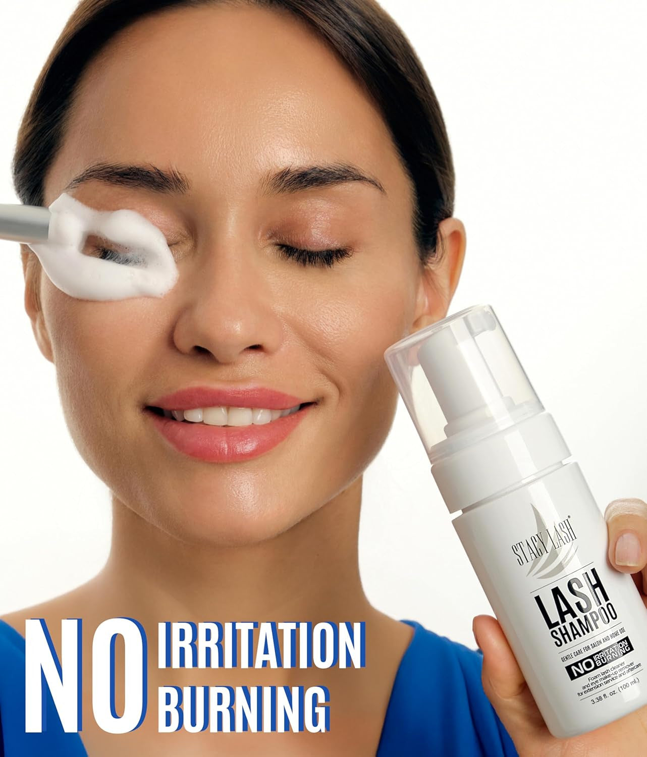 6.76 Fl.Oz / 200Ml Eyelash Extension Shampoo + Brush/Eyelid Foaming Cleanser/Was