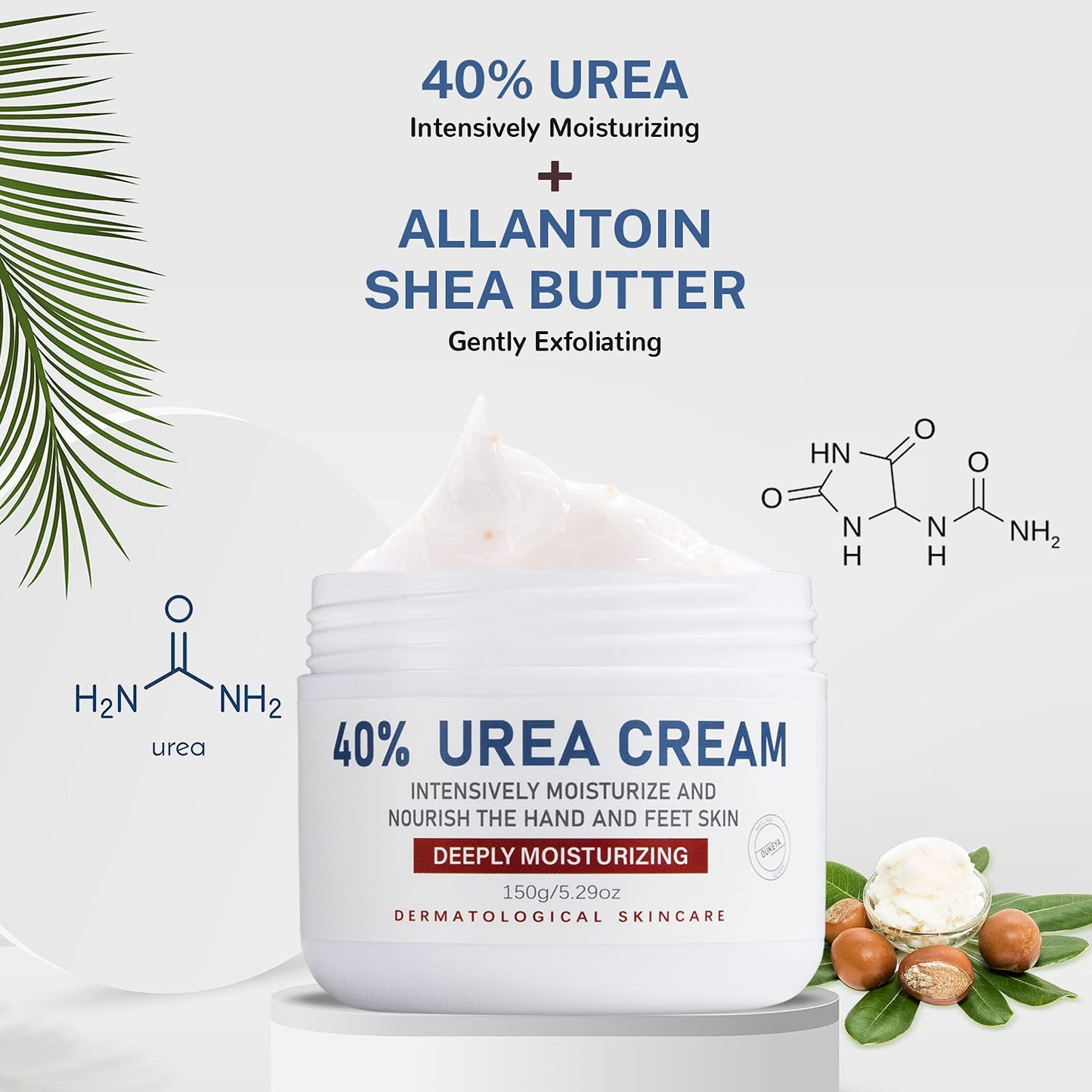 Urea Cream 40 Percent,Foot & Hand Cream for Dry Cracked,Urea Lotion for Feet Max
