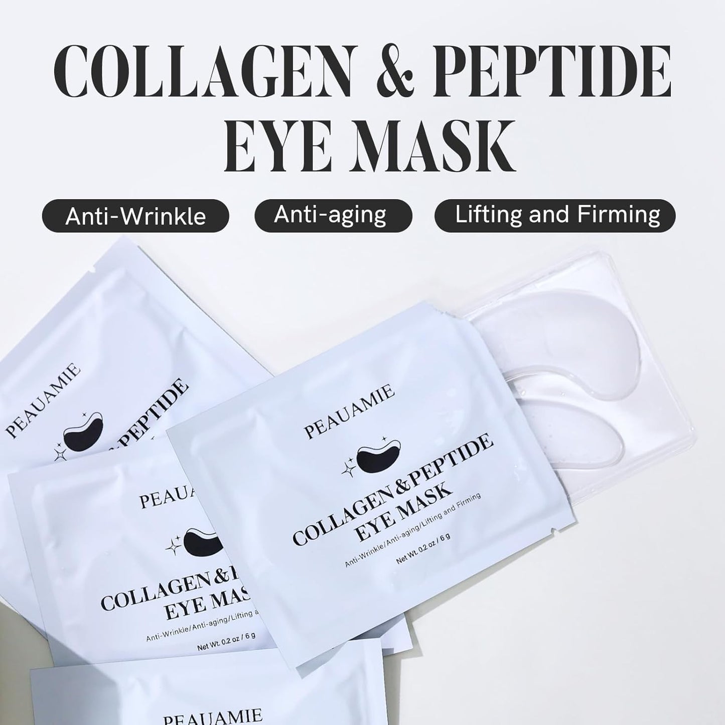 Under Eye Patches with Collagen and Peptide Eye Mask for Dark Circles and Puffin