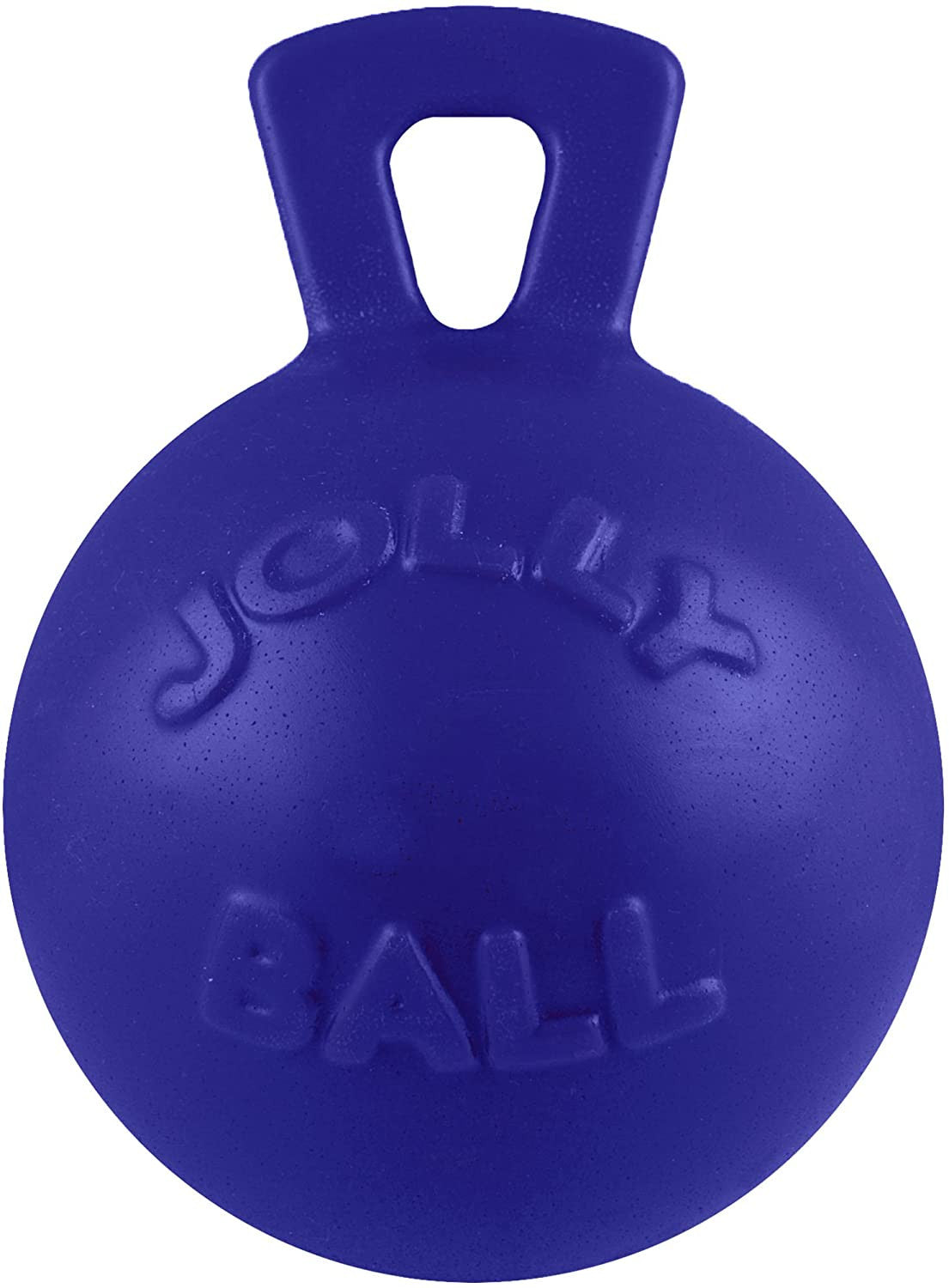 Tug-N-Toss Dog Toy Ball with Handle, 8 Inches/Large, Blue