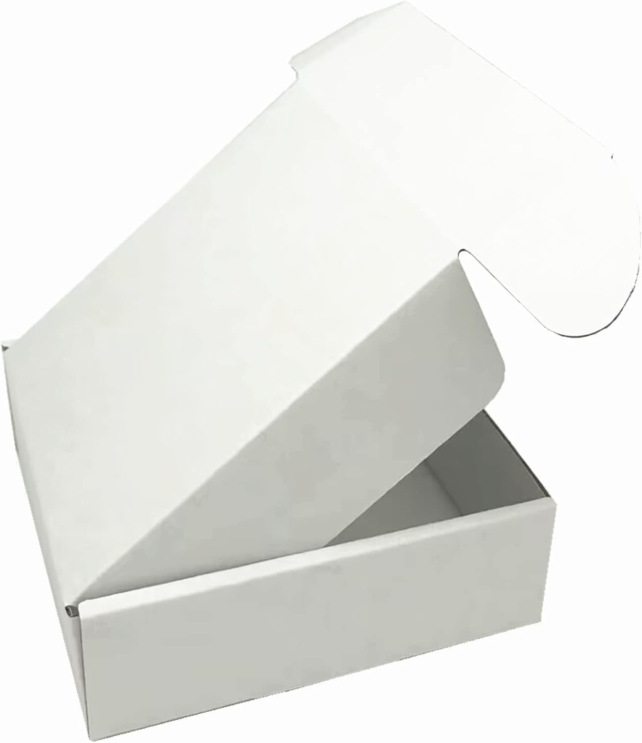 White Cardboard Shipping Box Mailers 12 X 8 X 3 Inch Corrugated Packaging Storag