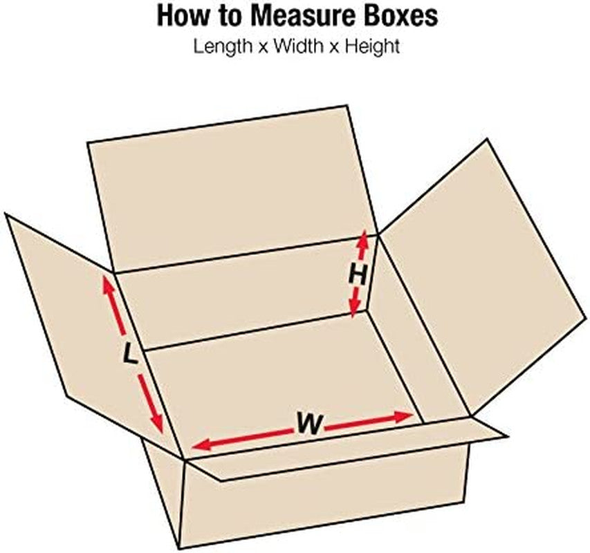 12 X 10 X 5 Corrugated Cardboard Boxes, Flat 12"L X 10"W X 5"H, Pack of 25 | Shi