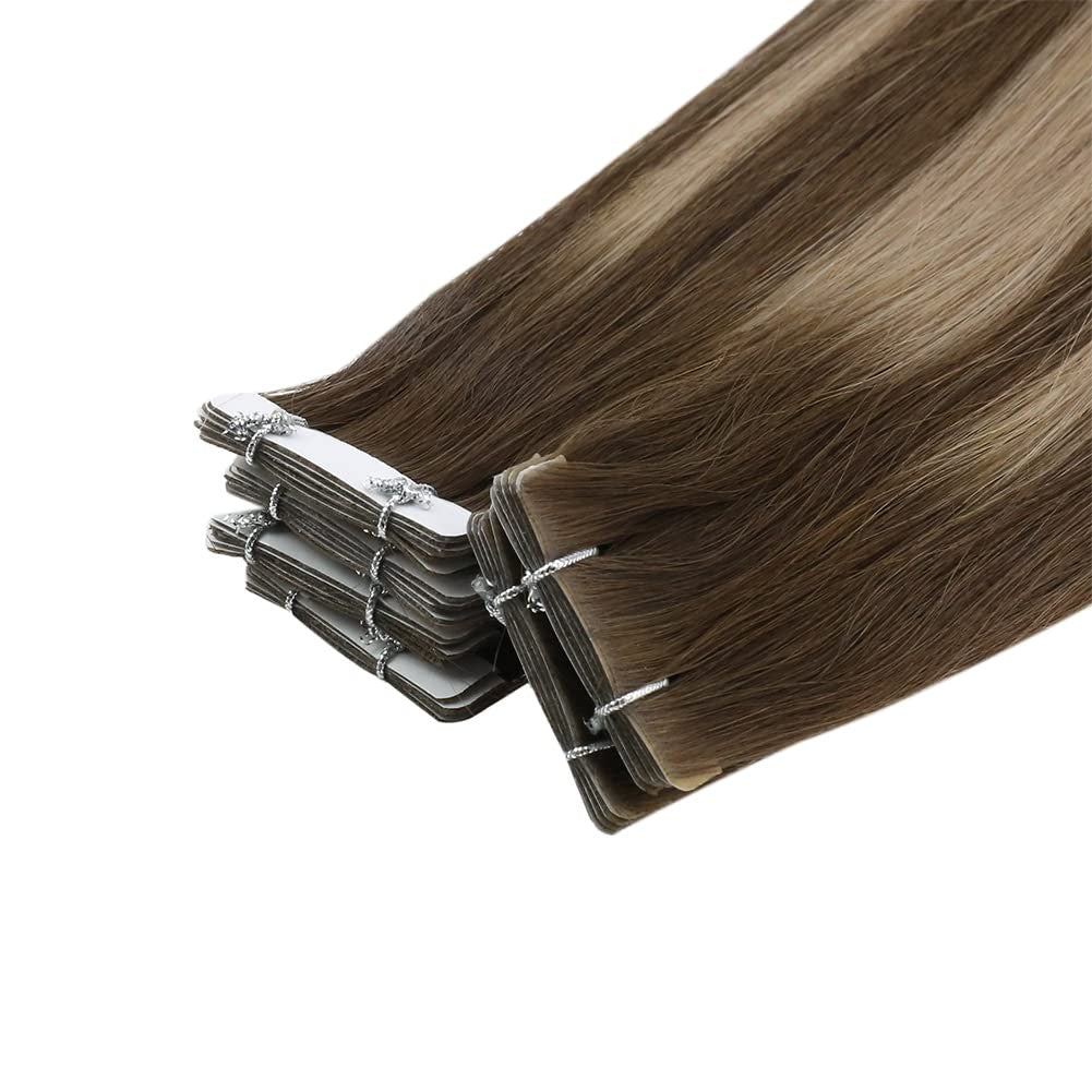 Virgin Tape in Hair Extensions 5Pcs 14 Inch Injection Tape in Extensions Human H