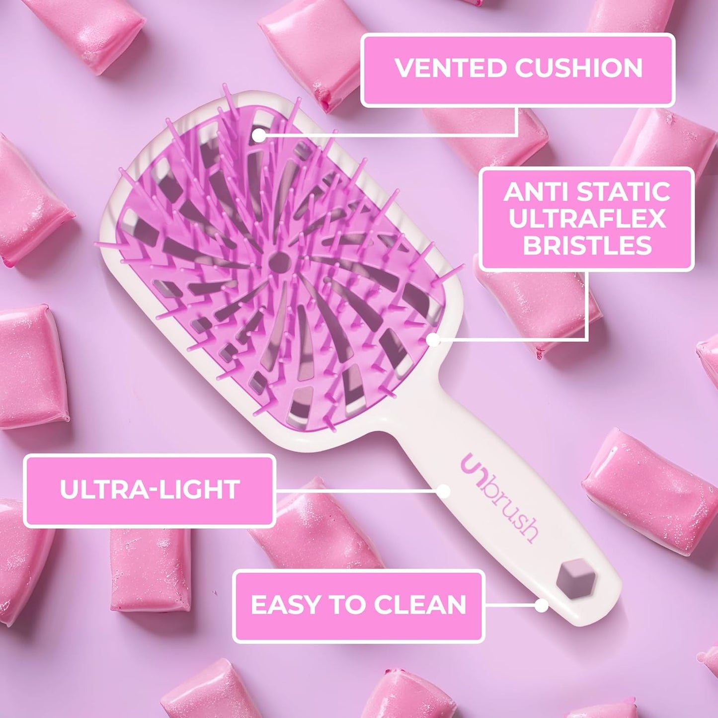 Unbrush plus — Curly Hair Brush for Gentle & Effective Detangling on Wet or Dry