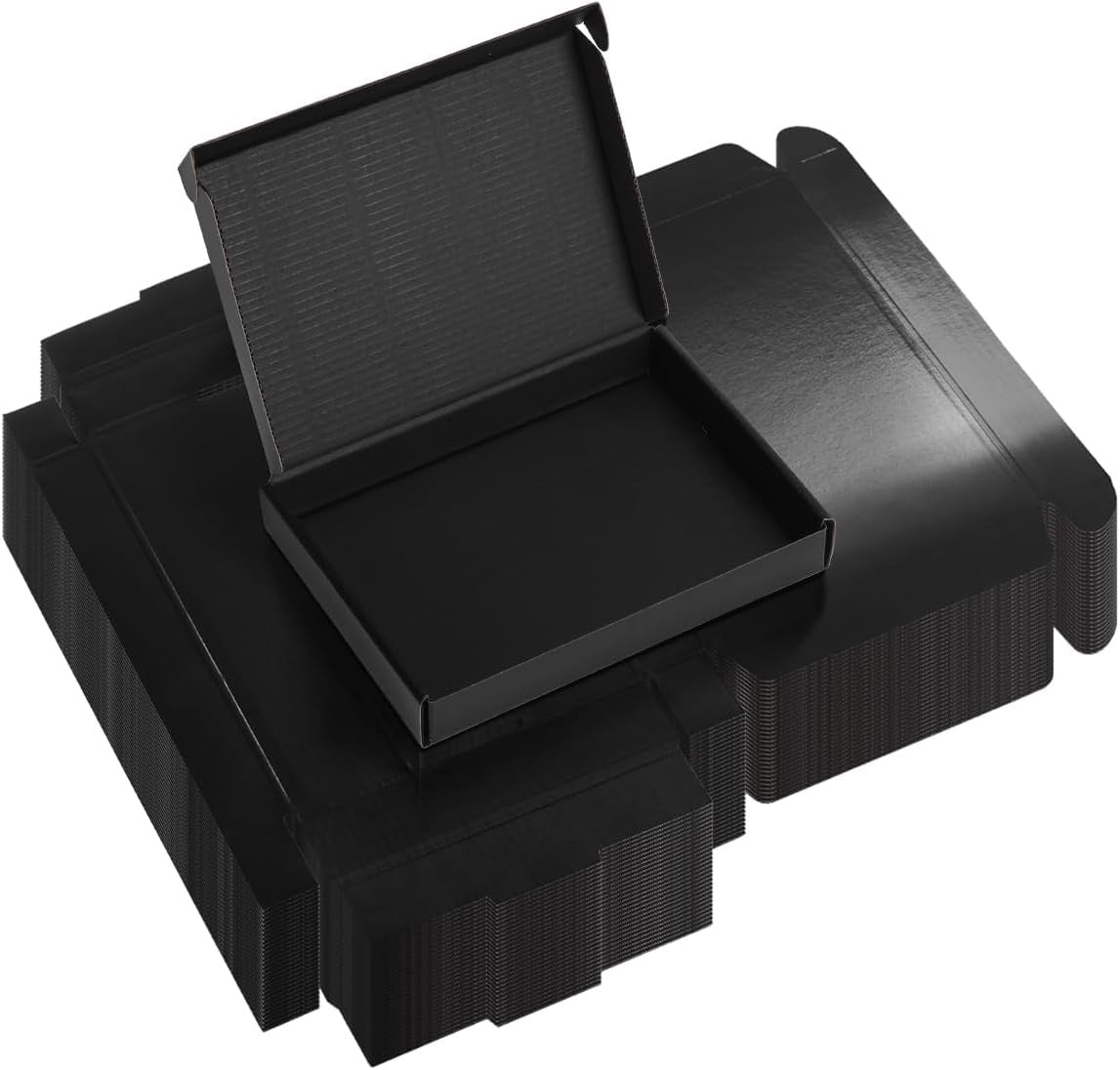 30 Pack 7X5X1 Black Shipping Boxes, Small Cardboard Mailer Boxes for Small Busin
