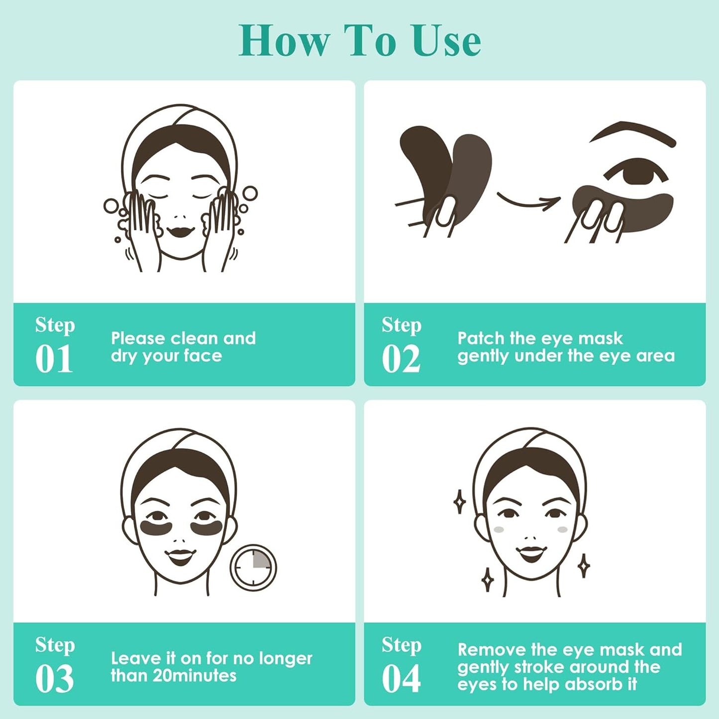Under Eye Patches (30 Pairs), under Eye Mask for Puffy Eyes, Dark Circles,Bags a
