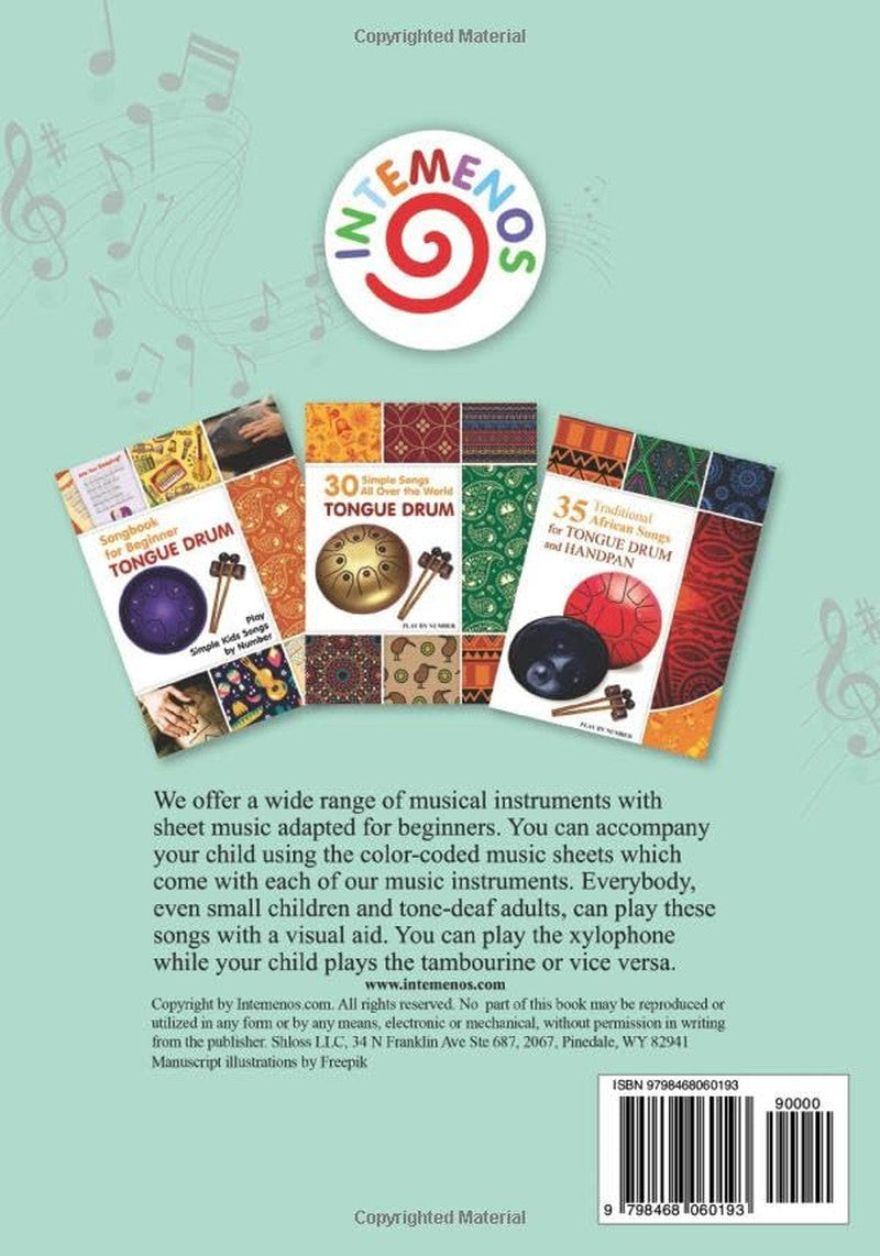 70 Simple Songs for the 8-Note Tongue Drum. without Musical Notes: Just Follow t
