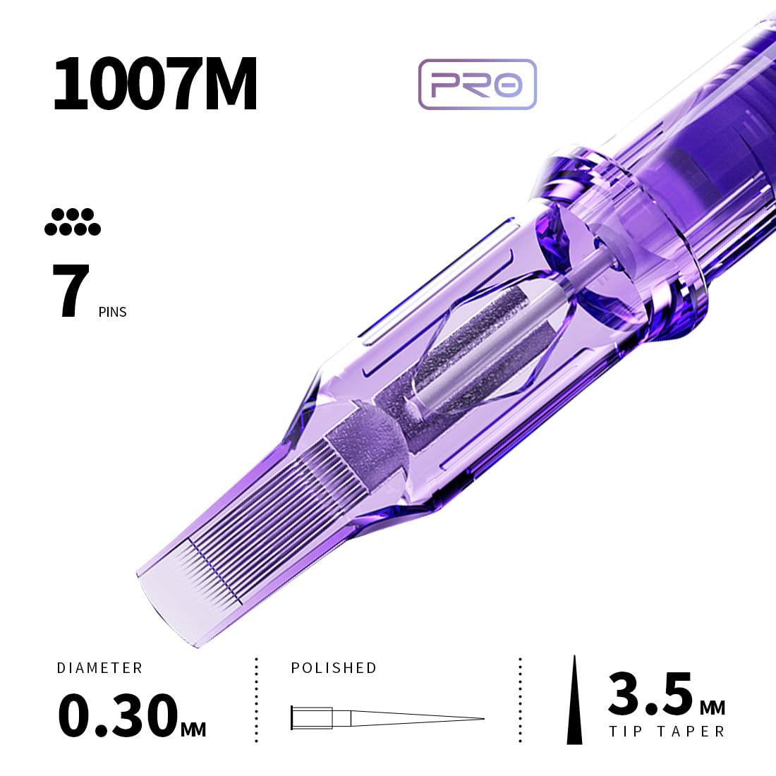 Mast Pro Tattoo Cartridges 20Pcs Disposable Needles Magnum Bugpin 1007M