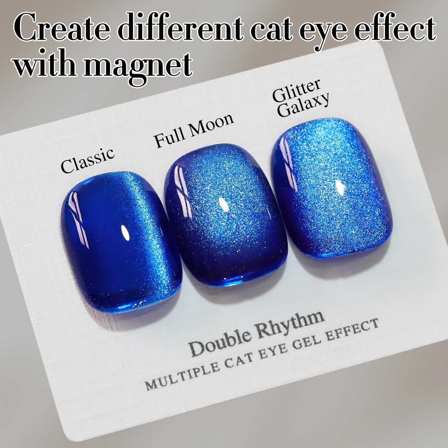 0.5 OZ Cat Eye Gel Polish with Magnet 15ML Holographic Glitter Shimmer Transluce