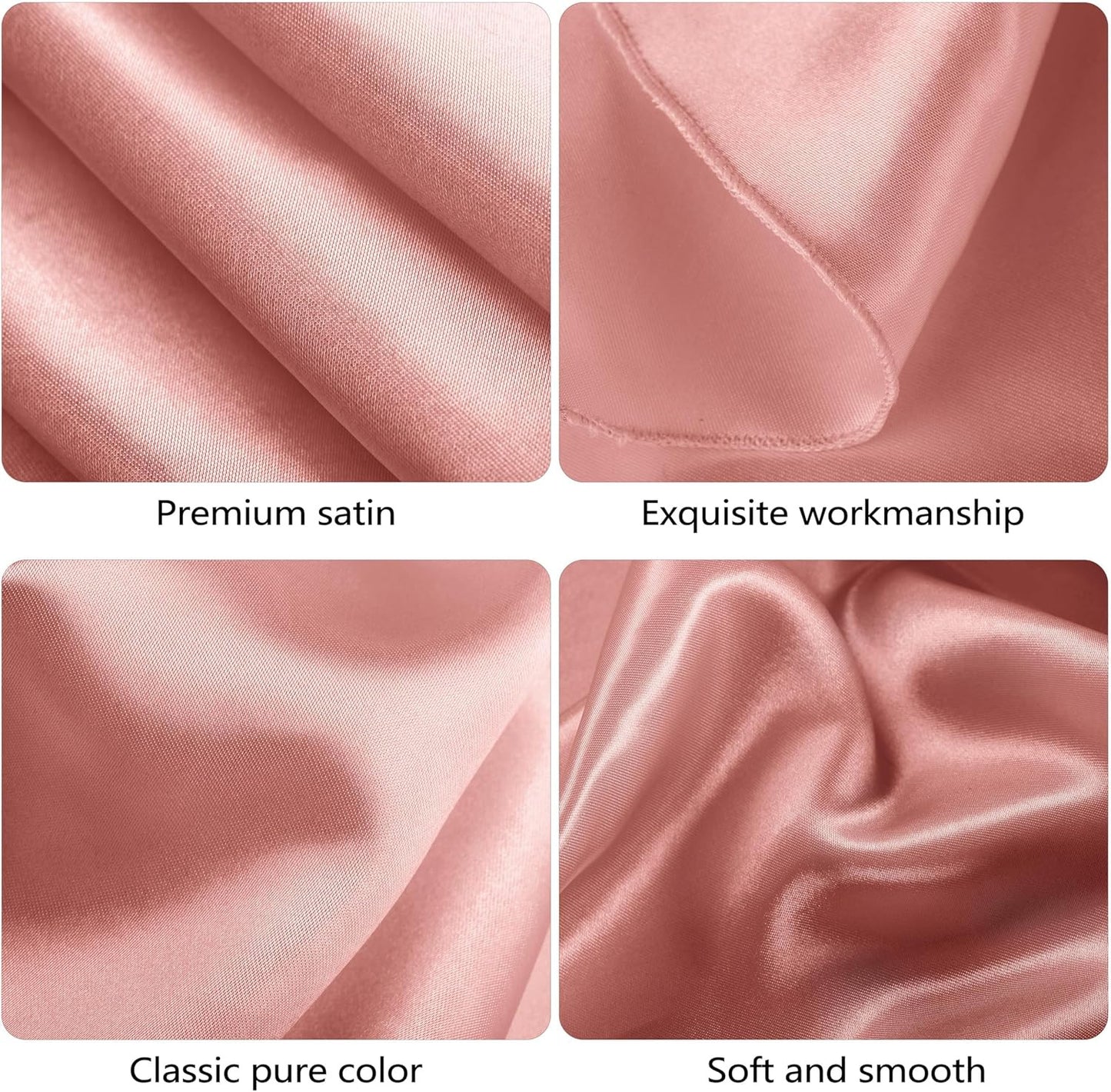 120 Inches round Satin Tablecloths Rose Gold Overlay round Satin Table Cover Bri