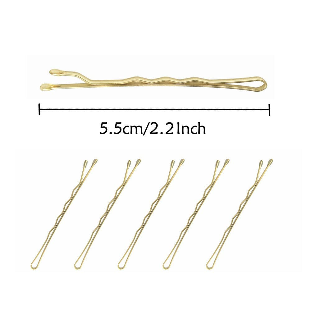 330 PCS 2.2Inch Blonde Bobby Pins for Women Girls, Super Grip Gold Hair Clips wi