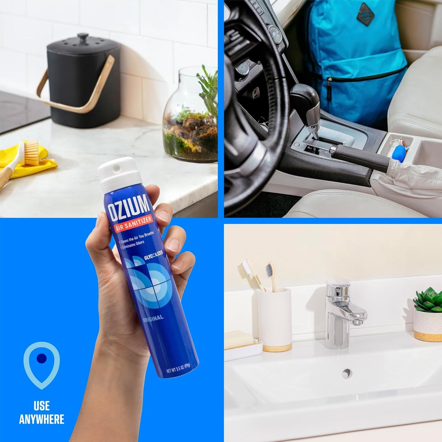 3.5 Oz. Air Sanitizer & Odor Eliminator for Homes, Cars, Offices and More, Outdo