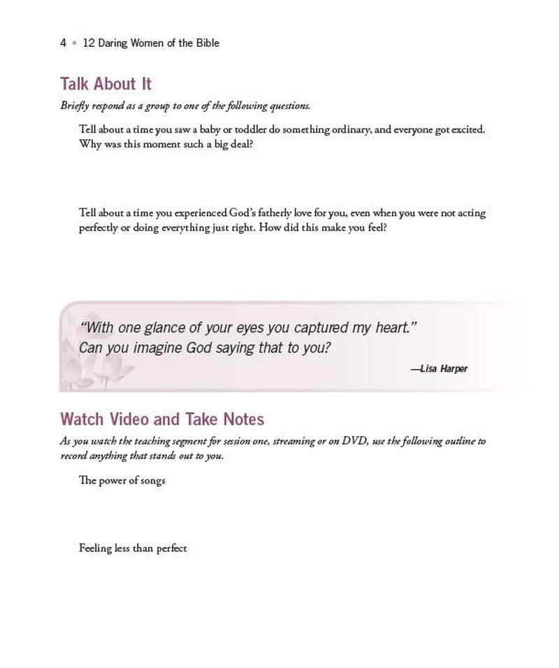12 Daring Women of the Bible Study Guide plus Streaming Video: Real Women, Real