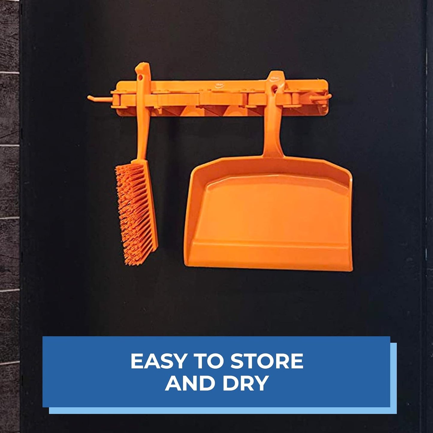 45877 Bench Cleaning Brush, Polypropylene/Polyester Soft Bristle Dustpan Brush &