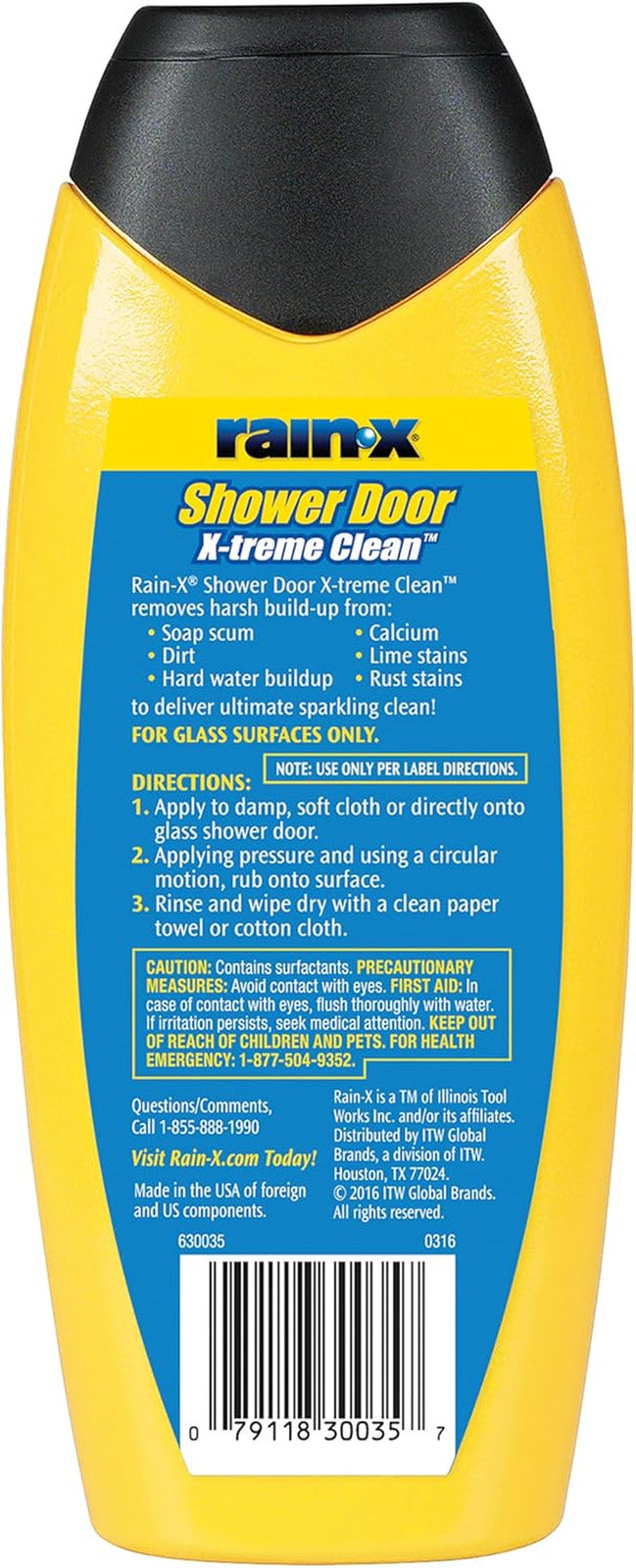 630544 X-Treme Clean Shower Door Cleaner, 12 Fl. Oz, Formulated to Glass Doors -