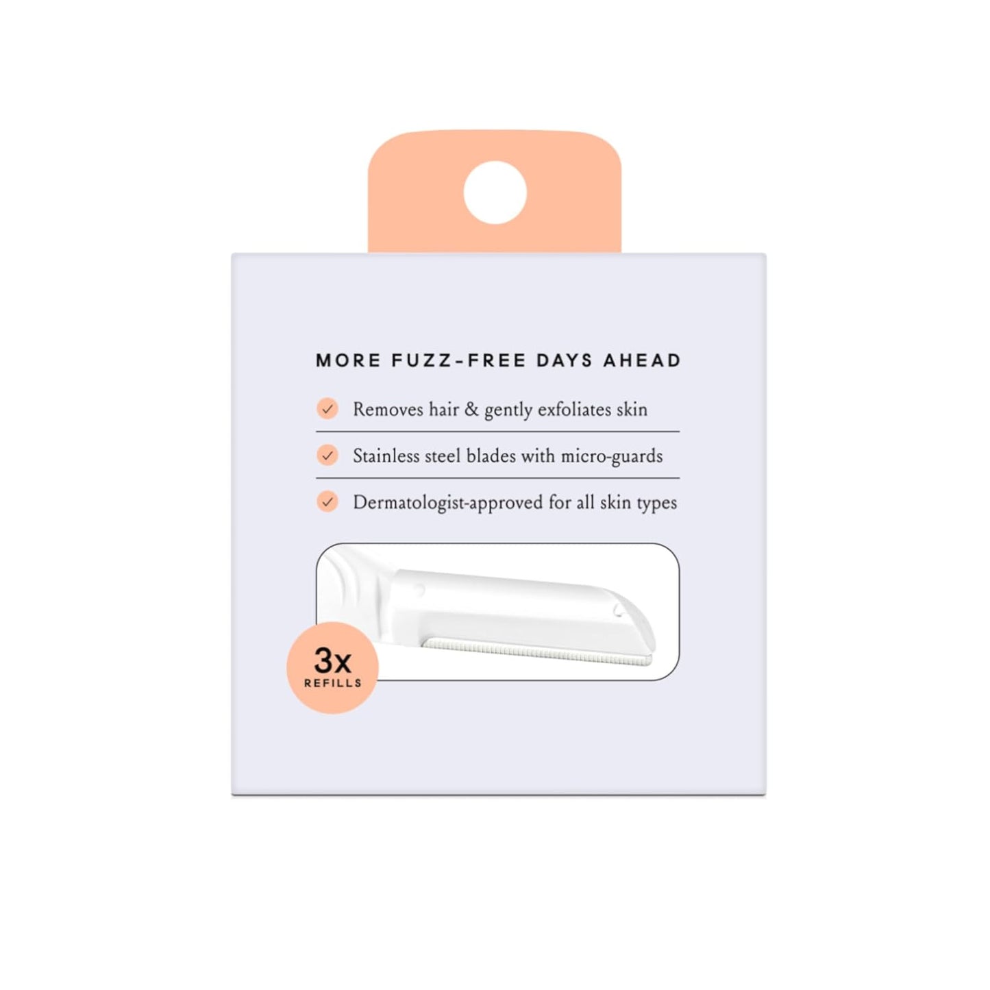- Dermaplane Refill Blades - Stainless Steel Blades with Safety Micro-Guards - N