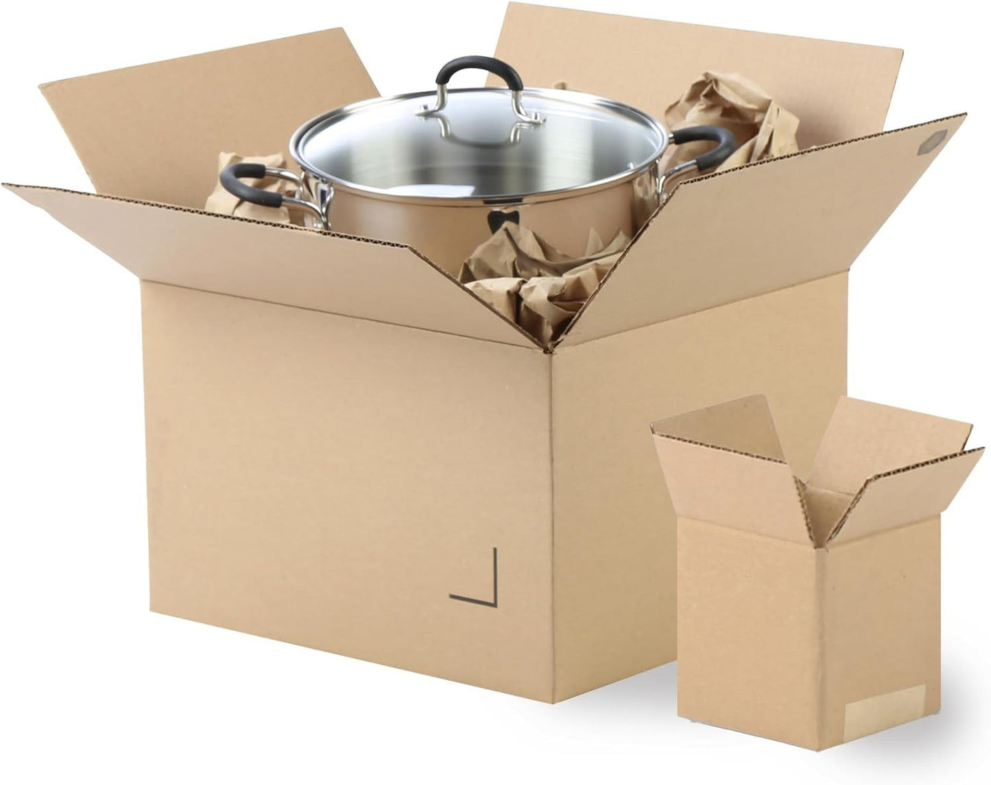 7X7X4'' Shipping Boxes Brown/Kraft Corrugated Cardboard Shipping Boxes 25-Pack |