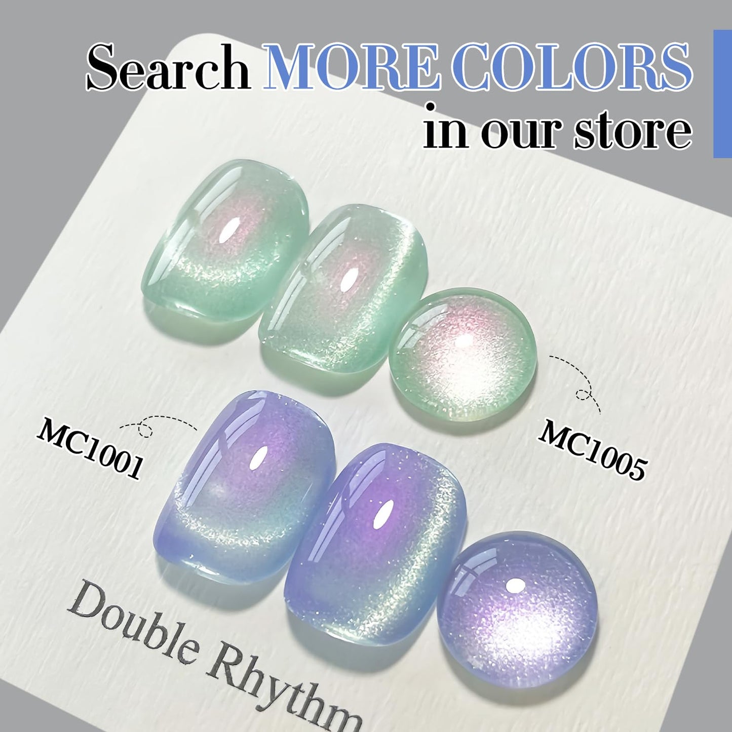 0.5 OZ Cat Eye Gel Polish with Magnet 15ML Holographic Glitter Shimmer Transluce