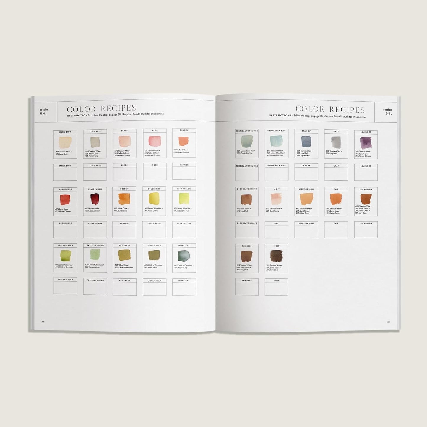 Watercolor Workbook: Café in Bloom: 25 Beginner-Friendly Projects on Premium Wat