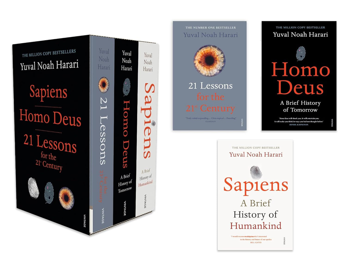Yuval Noah Harari Box Set (Sapiens, Homo Deus, 21 Lessons for 21St Century) (Lea