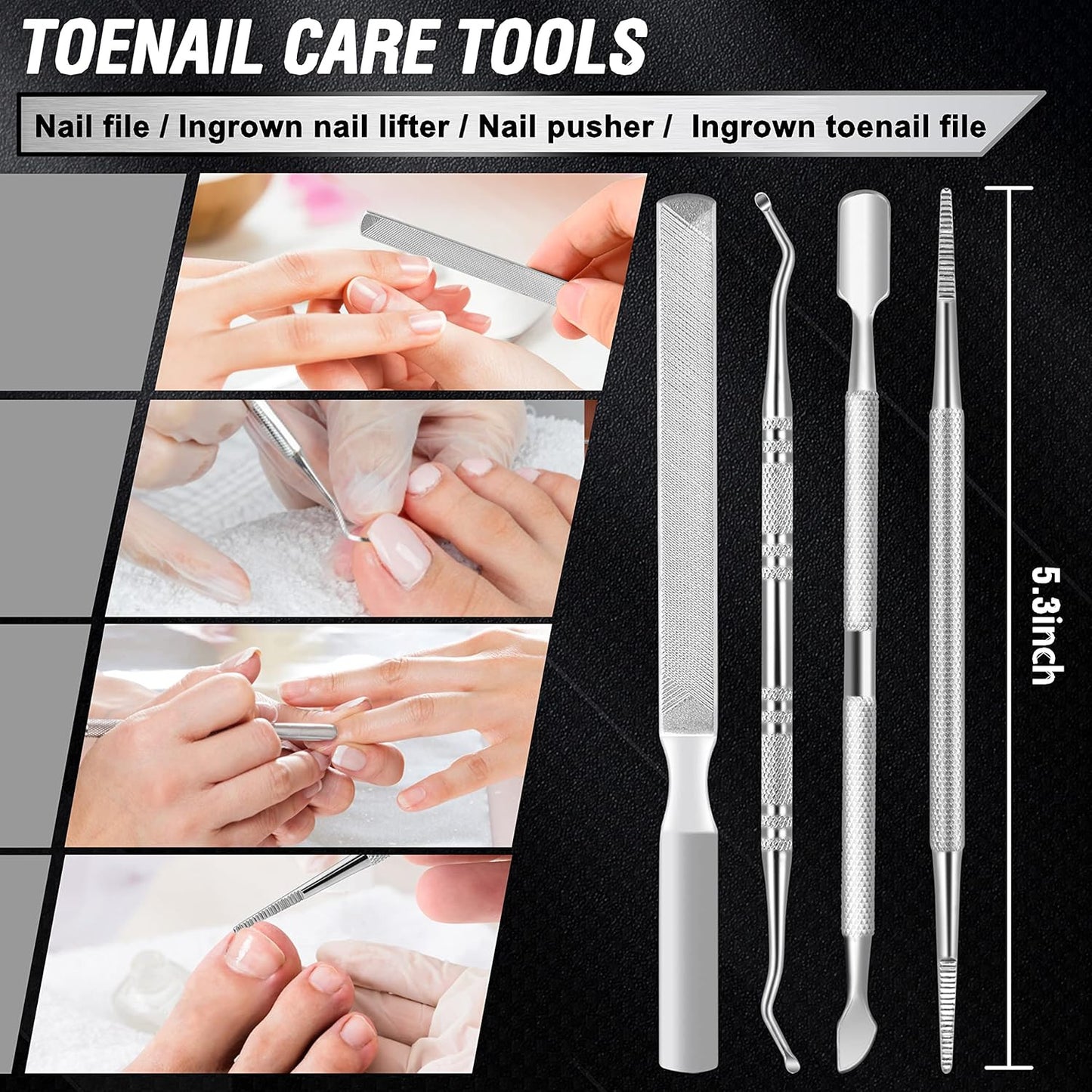 Toenail Clippers for Seniors Thick Toenails,  Heavy Duty Toe Nail Clippers Adult