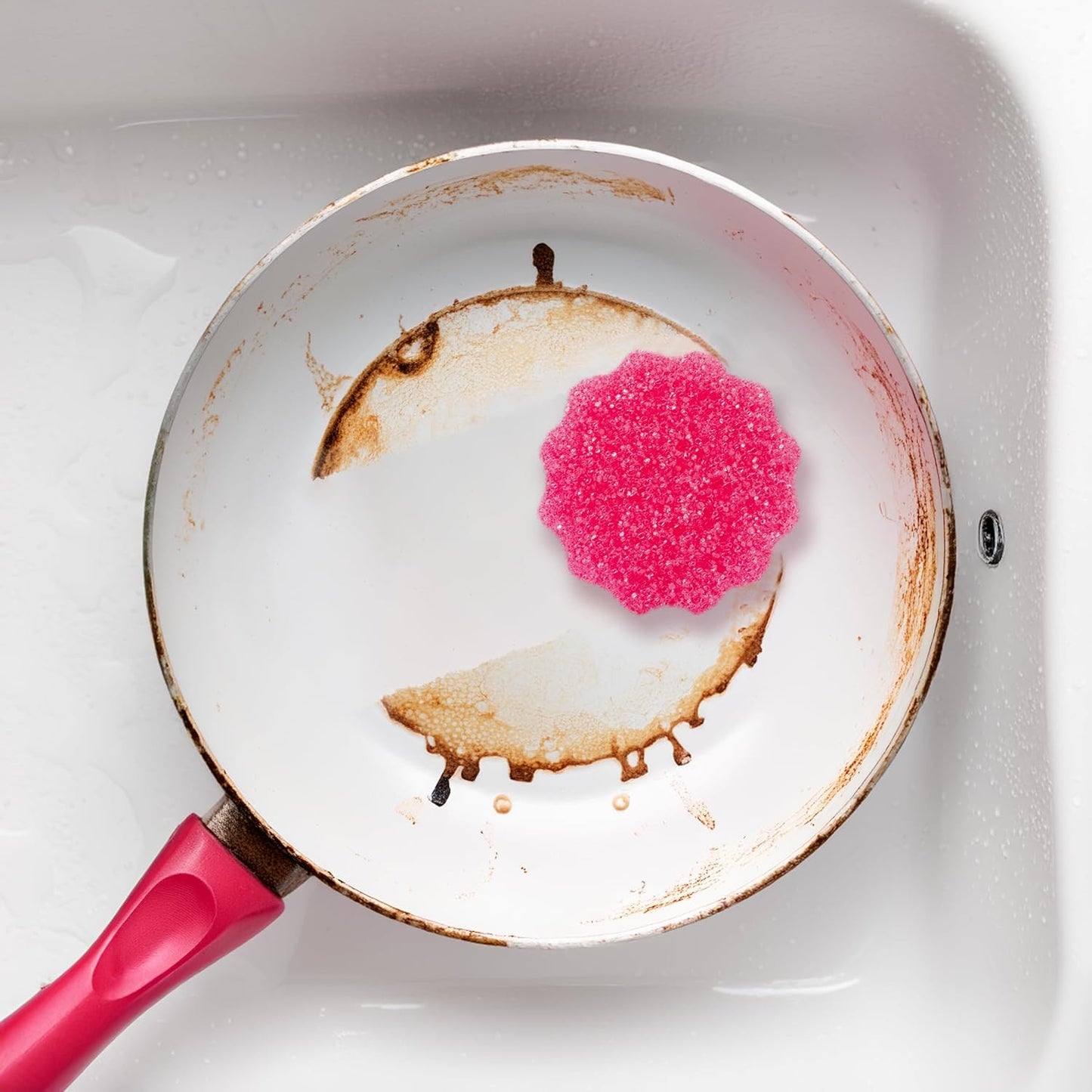 – the Pink Stuff – Sqeezy Miracle Scrubber Sponge, Scratch Free Solution for Ult
