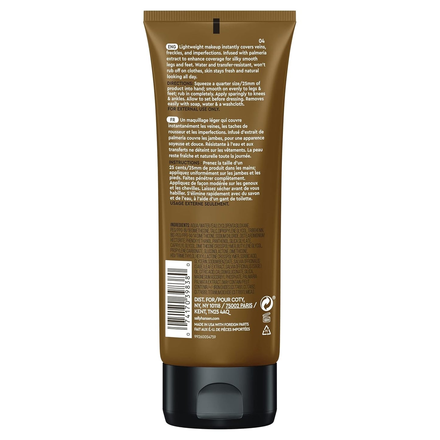 Airbrush Legs®, Leg Makeup, Deep, Easy Application, Flawless Looking Legs, Water