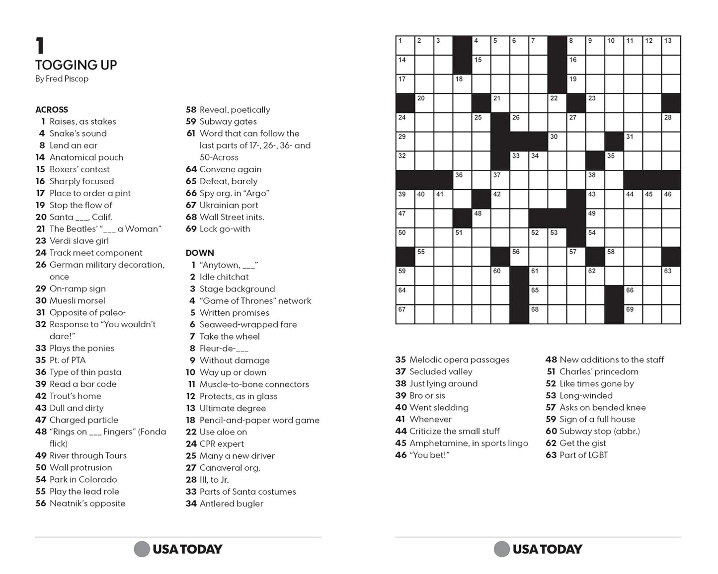 USA TODAY Crossword Super Challenge: 200 Puzzles (USA Today Puzzles) (Volume 25)