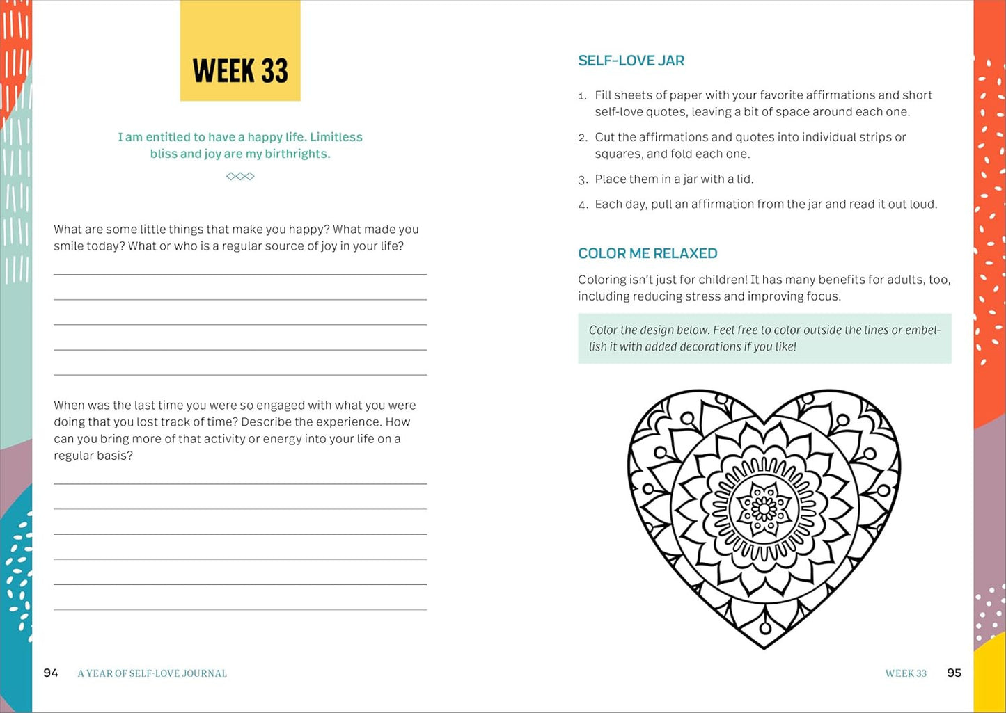 A Year of Self Love Journal (A Year of Reflections Journal)