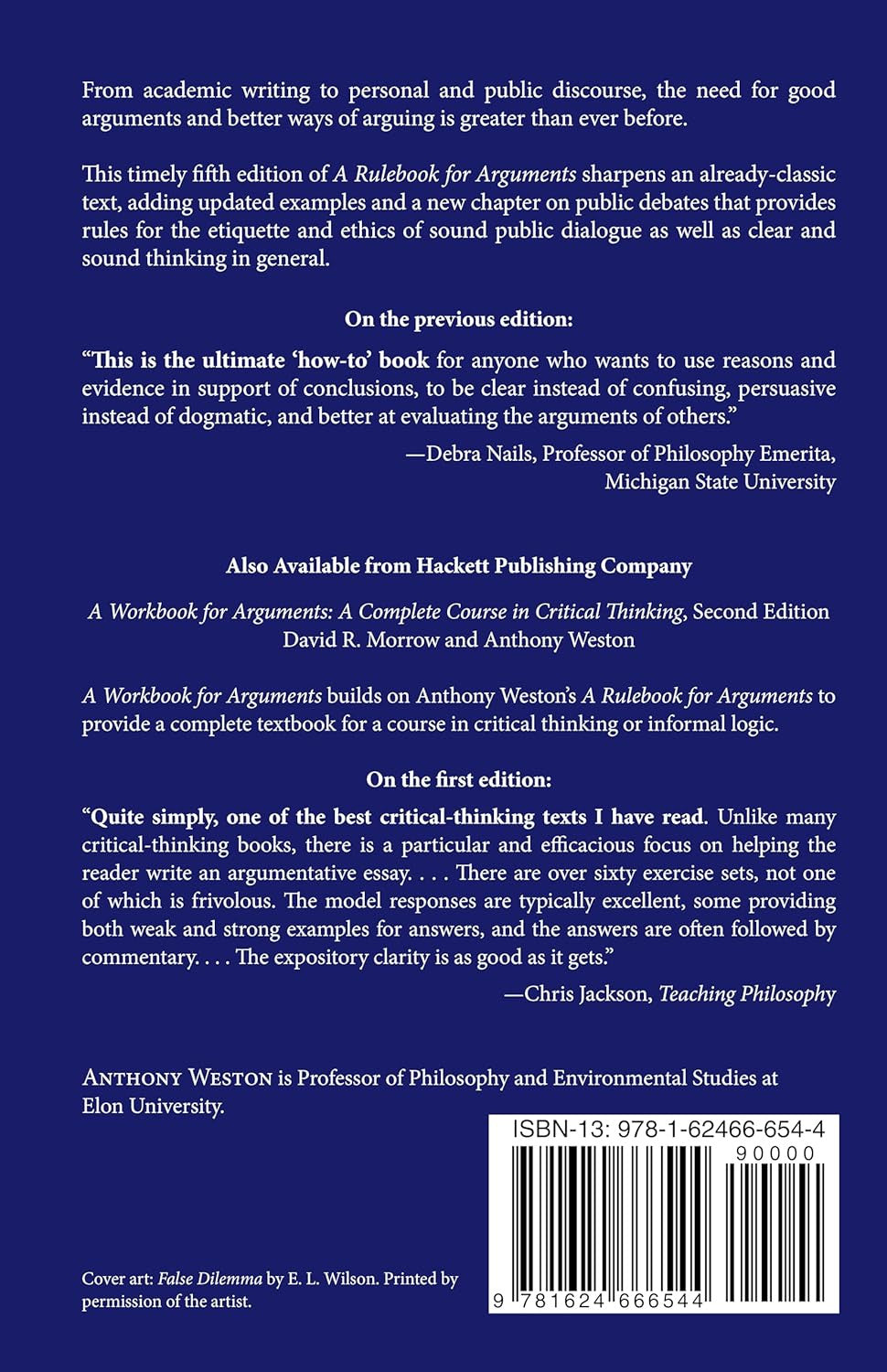 A Rulebook for Arguments