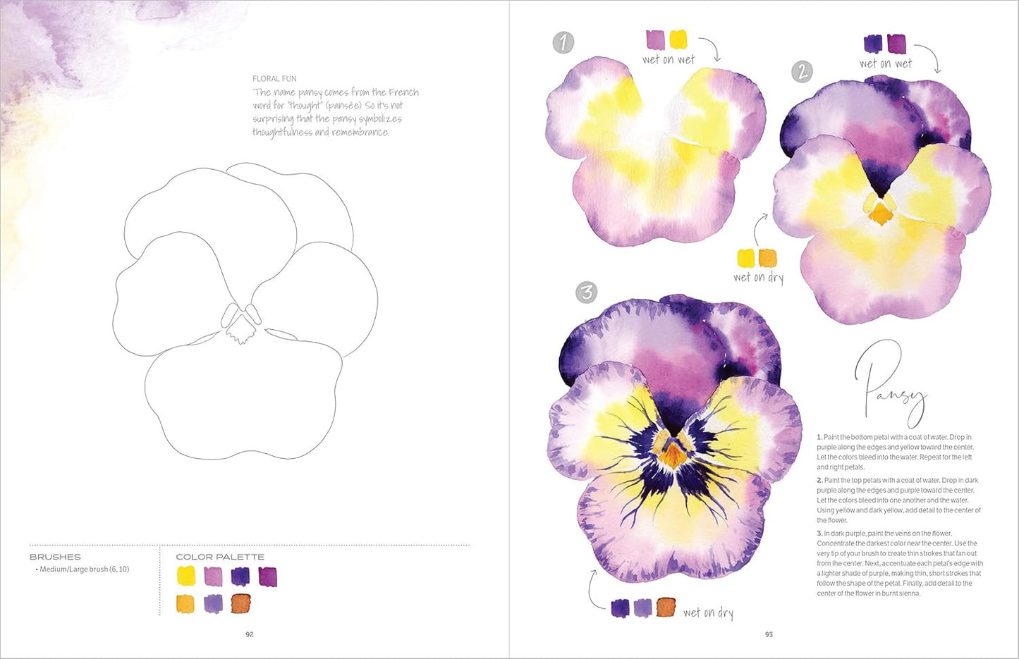Watercolor the Easy Way Flowers: Step-By-Step Tutorials for 50 Flowers, Wreaths,
