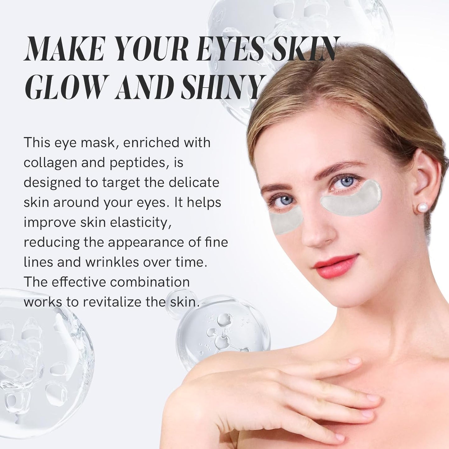 Under Eye Patches with Collagen and Peptide Eye Mask for Dark Circles and Puffin