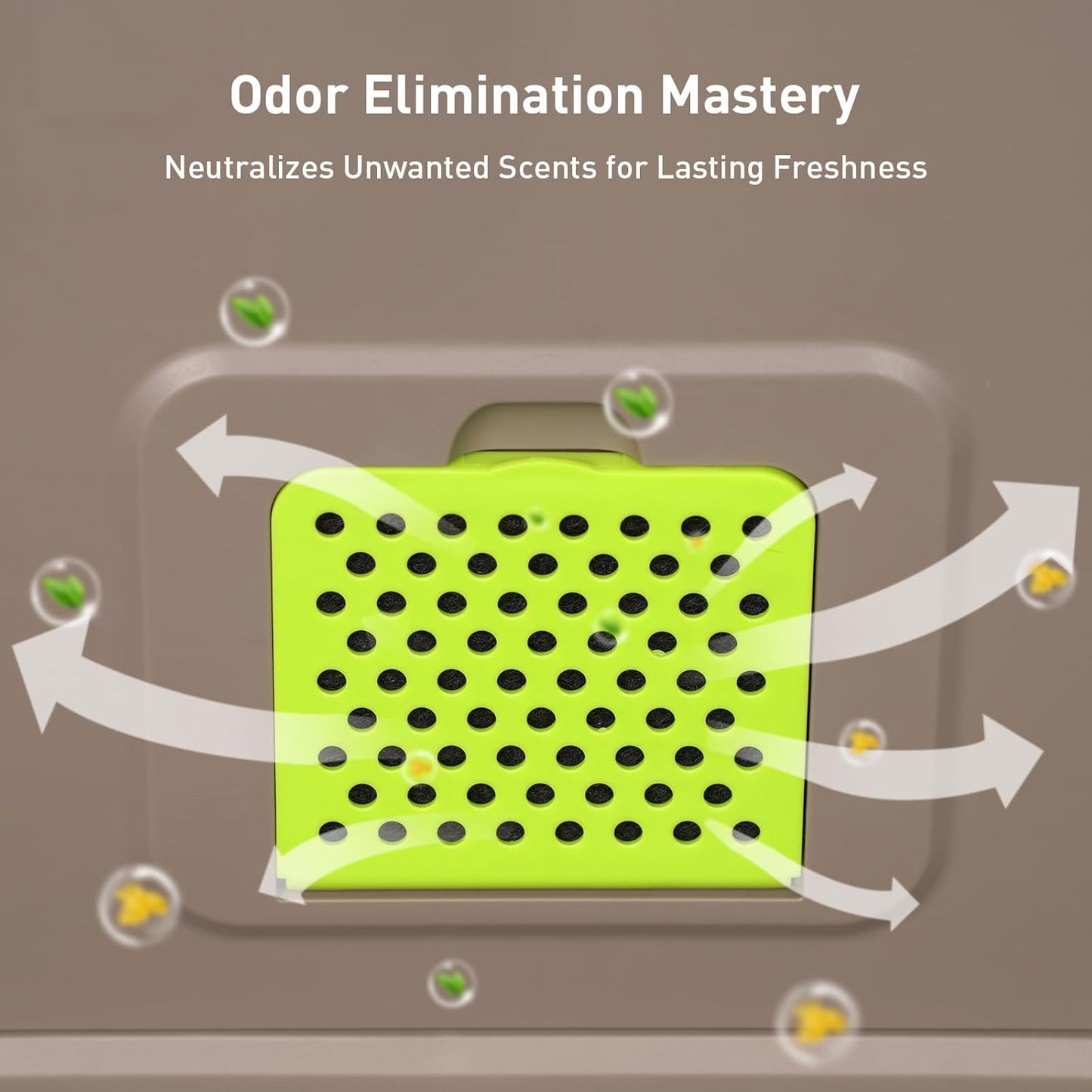 Trash Can Odor Filter Refills for Trash Can and Compost Bin, Activated Charcoal