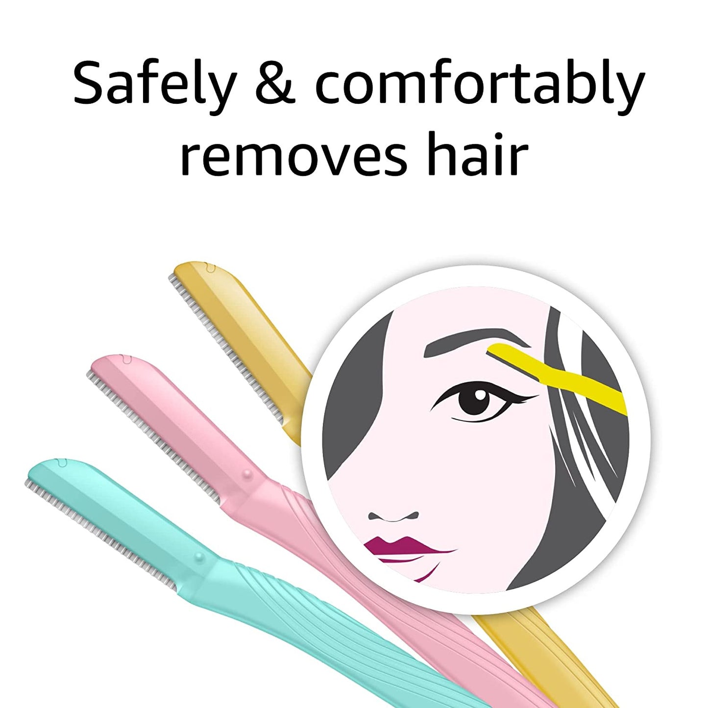 Women'S Multipurpose Exfoliating Dermaplaning Tool, Eyebrow & Facial Razor, Incl