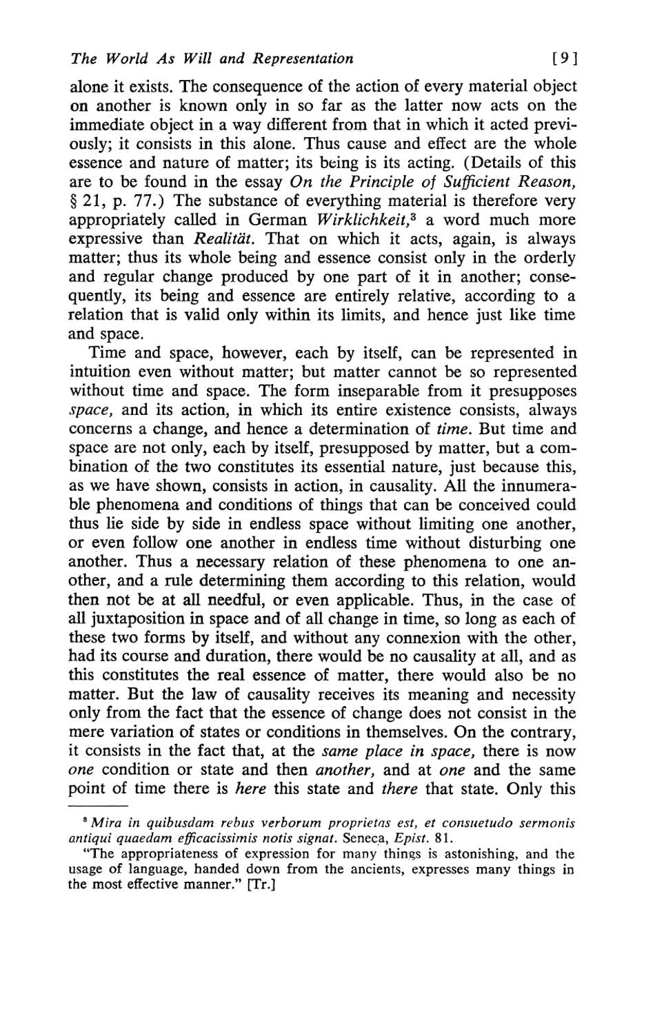 The World as Will and Representation, Vol. 1