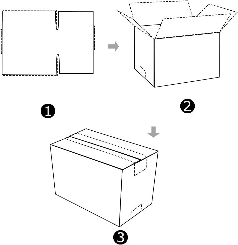 10X7X5 Shipping Boxes, White Corrugated Mailing Cardboard Box for Packing Small