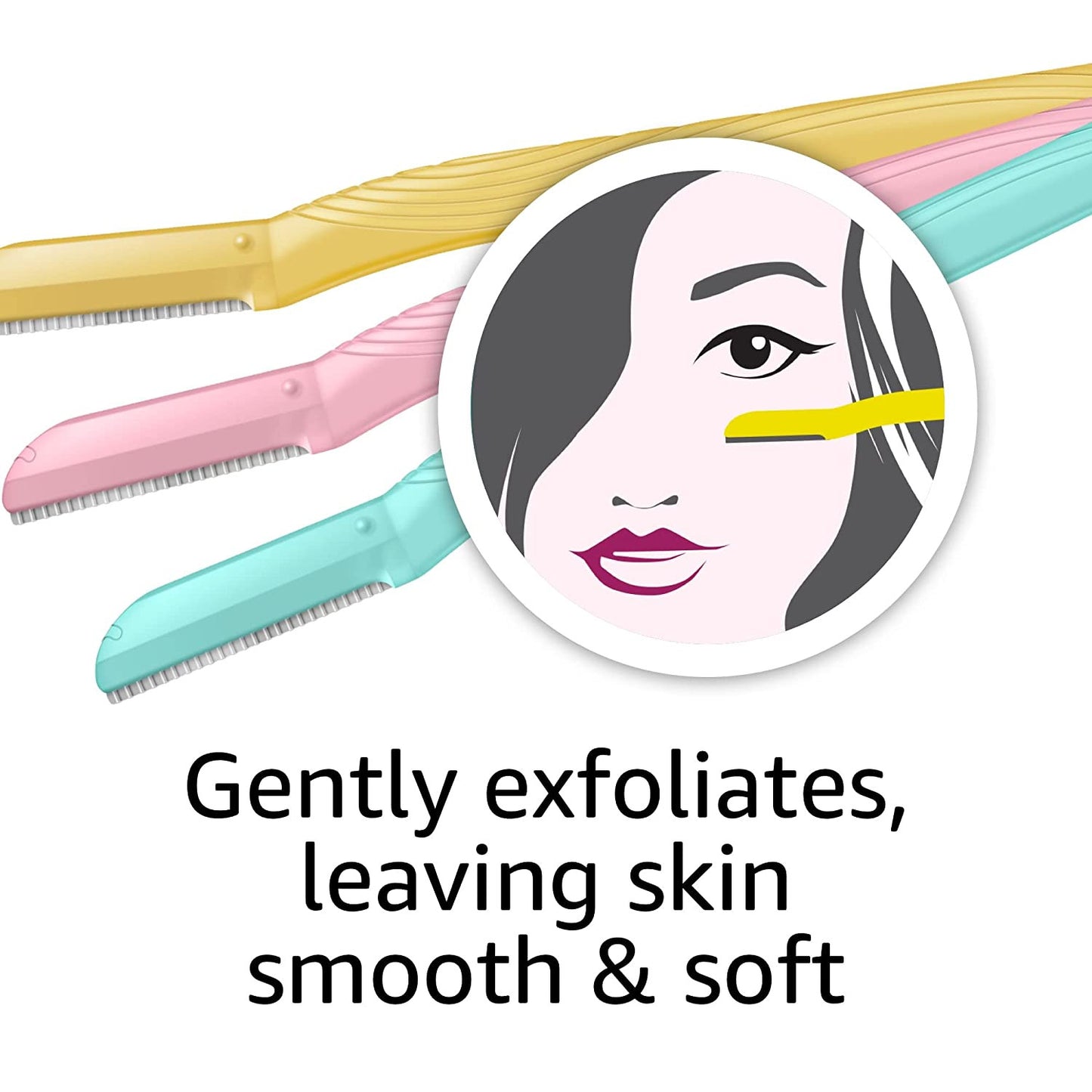 Women'S Multipurpose Exfoliating Dermaplaning Tool, Eyebrow & Facial Razor, Incl