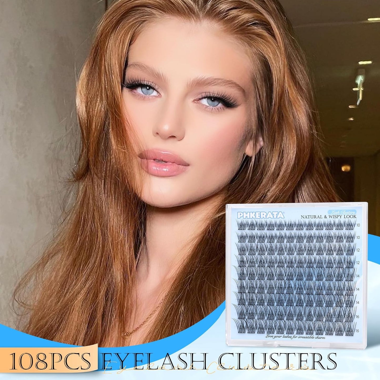 Wispy Lash Clusters Natural Eyelash Clusters 108 Pcs Cluster Eyelash Extensions
